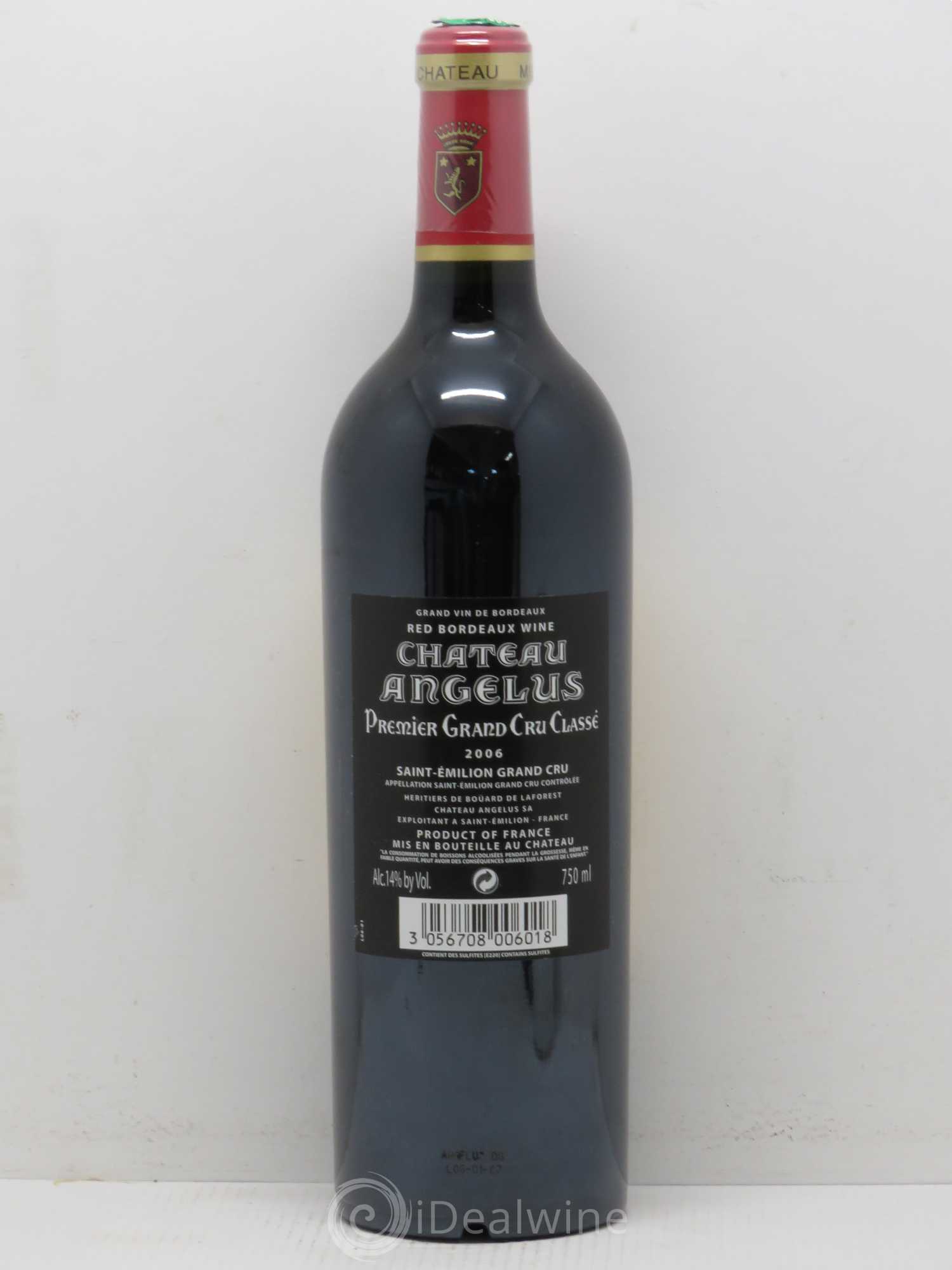 Château Angélus 1er Grand Cru Classé A 2006 - Lot de 1 bouteille - 1