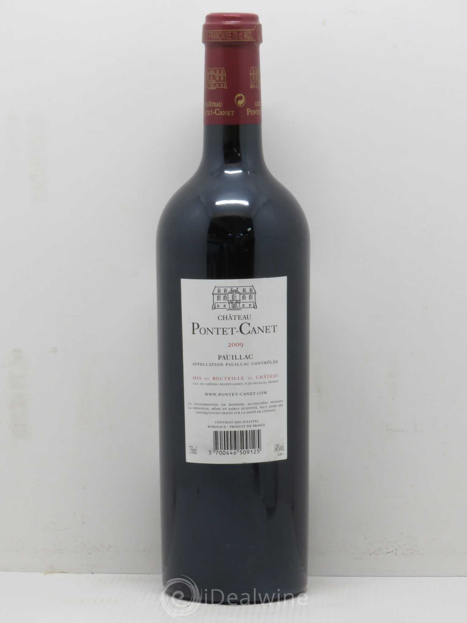 Château Pontet Canet 5ème Grand Cru Classé 2009 - Lot de 1 bouteille - 1