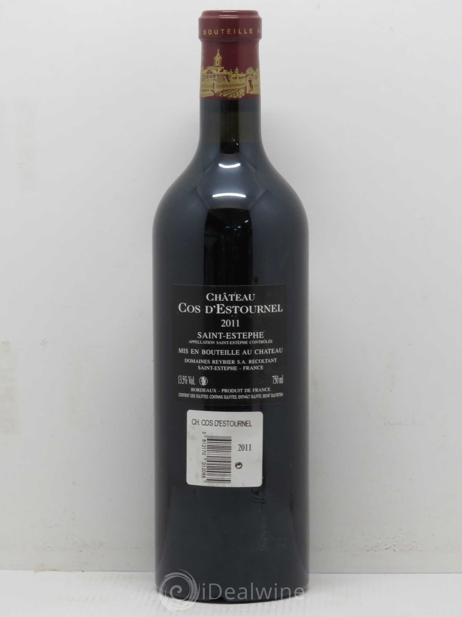 Cos d'Estournel 2ème Grand Cru Classé (sans prix de réserve) 2011 - Lot de 1 bouteille - 1