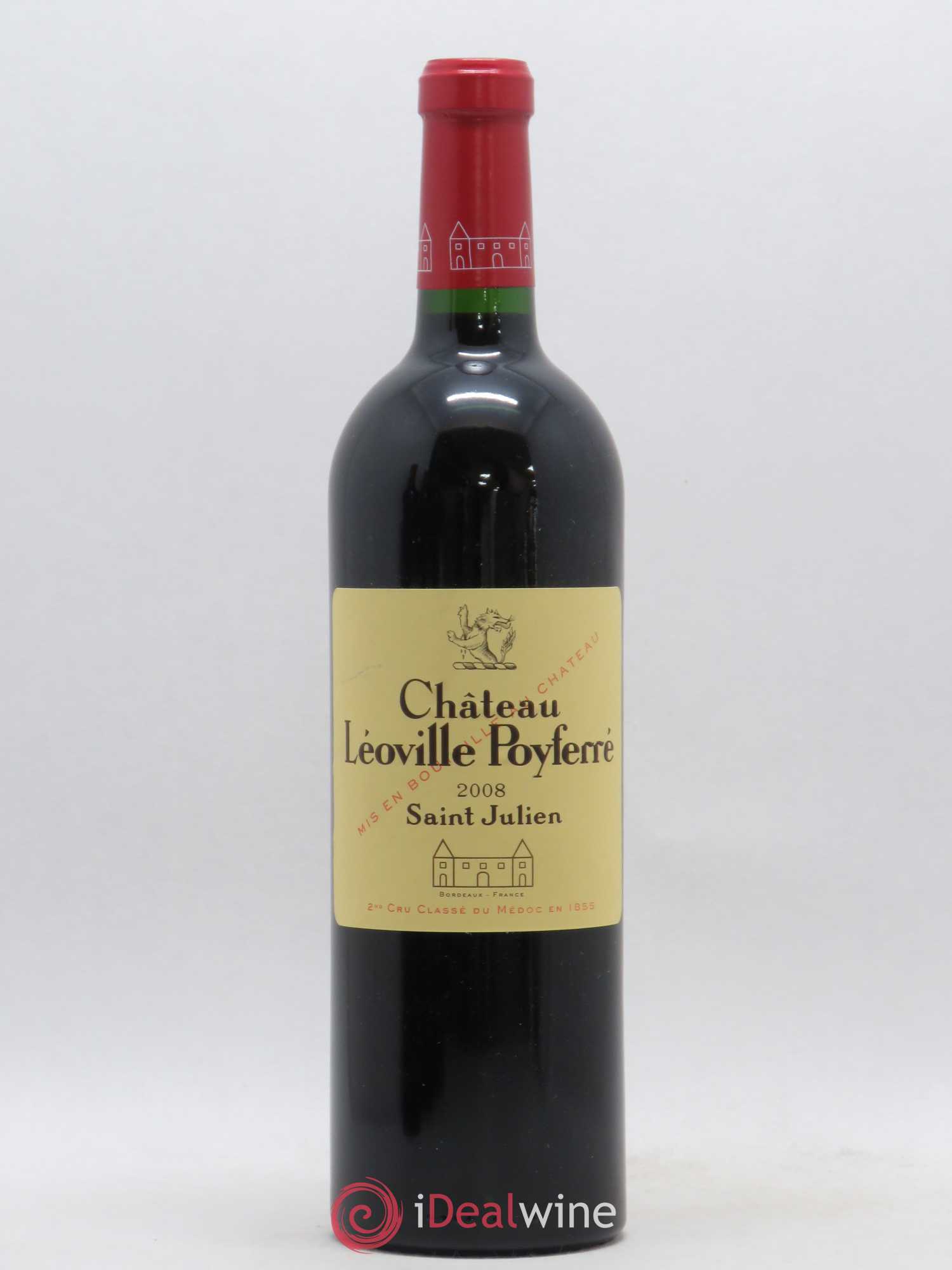 Château Léoville Poyferré 2ème Grand Cru Classé 2008 - Lot de 1 bouteille - 0