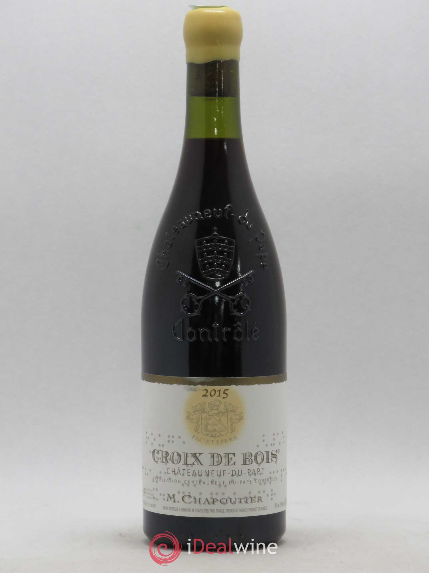 Châteauneuf-du-Pape Croix de Bois Chapoutier 2015 - Lot de 1 bouteille - 0