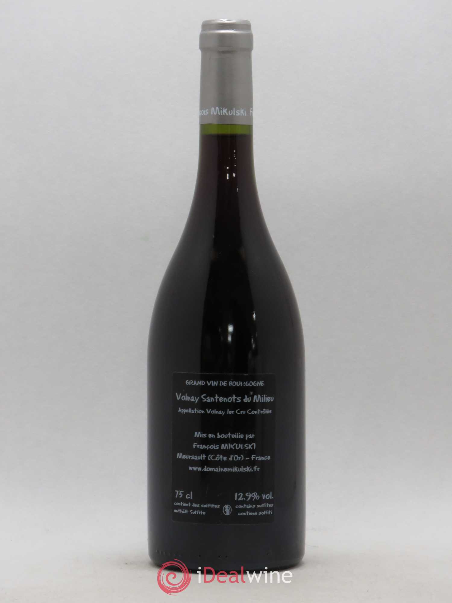 Volnay 1er Cru Santenots du Milieu François Mikulski 2015 - Lot de 1 bouteille - 1