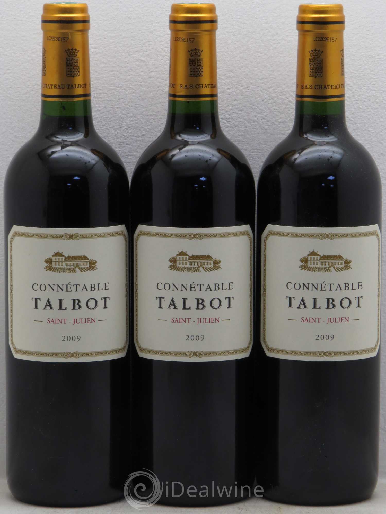 Connétable de Talbot Second Vin 2009 - Lot de 3 bouteilles - 0