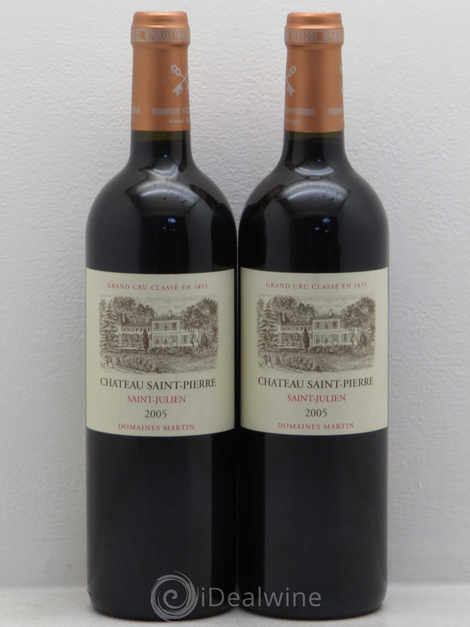 Château Saint-Pierre 4ème Grand Cru Classé 2005 - Lot de 2 bouteilles - 0