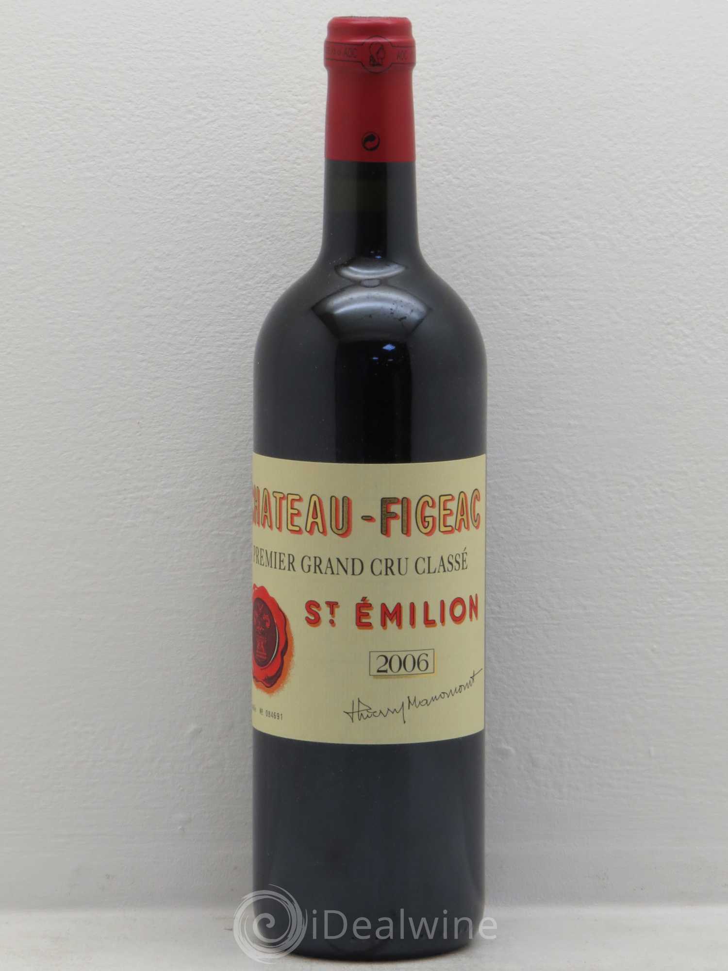 Château Figeac 1er Grand Cru Classé A 2006 - Lot de 1 bouteille - 0
