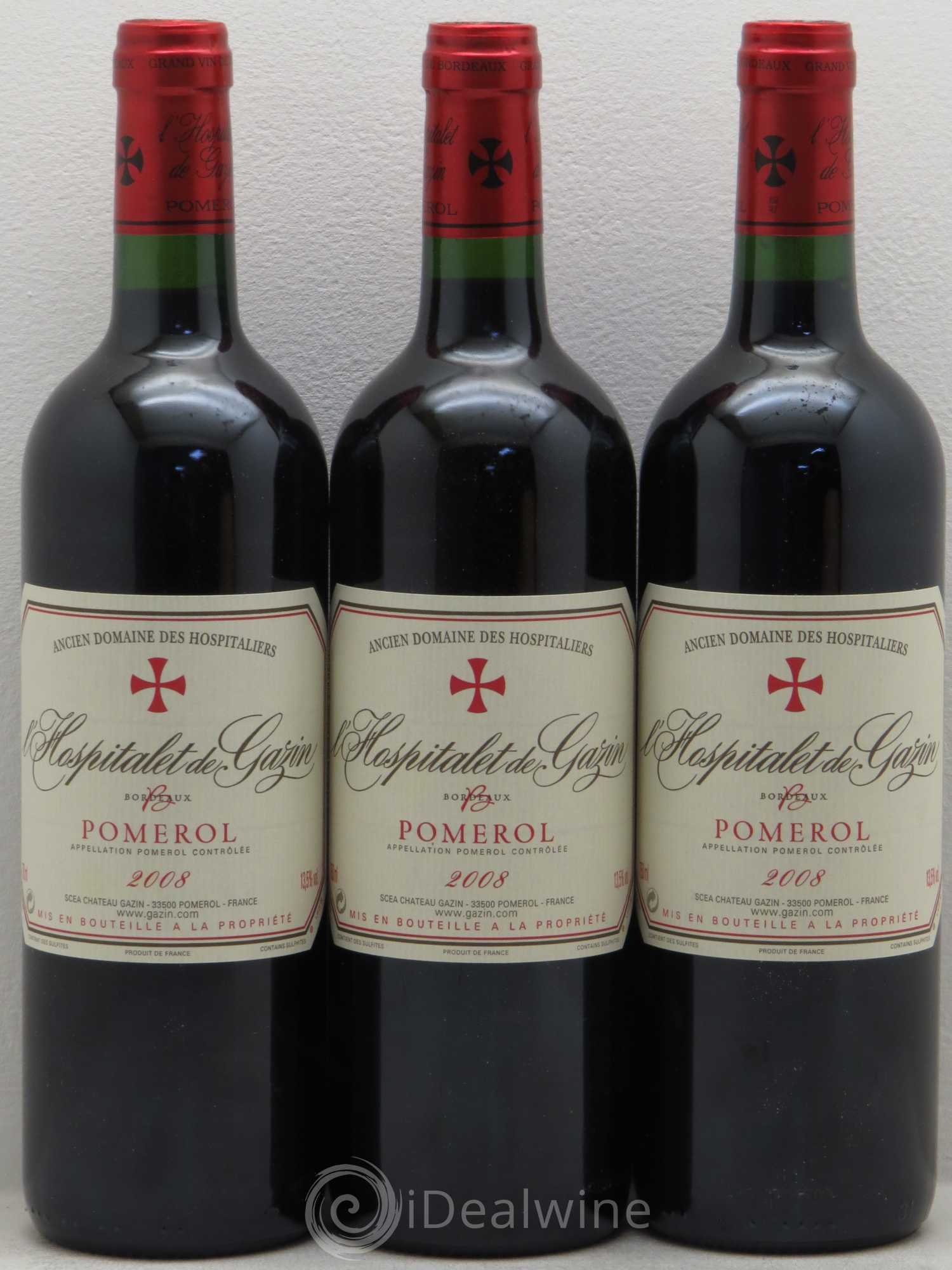 L'Hospitalet de Gazin Second Vin 2008 - Lot de 3 bouteilles - 0
