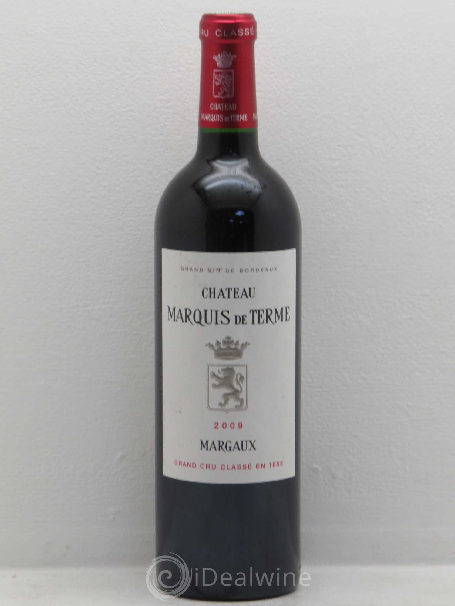 Château Marquis de Terme 4ème Grand Cru Classé 2009 - Lot de 1 bouteille - 0