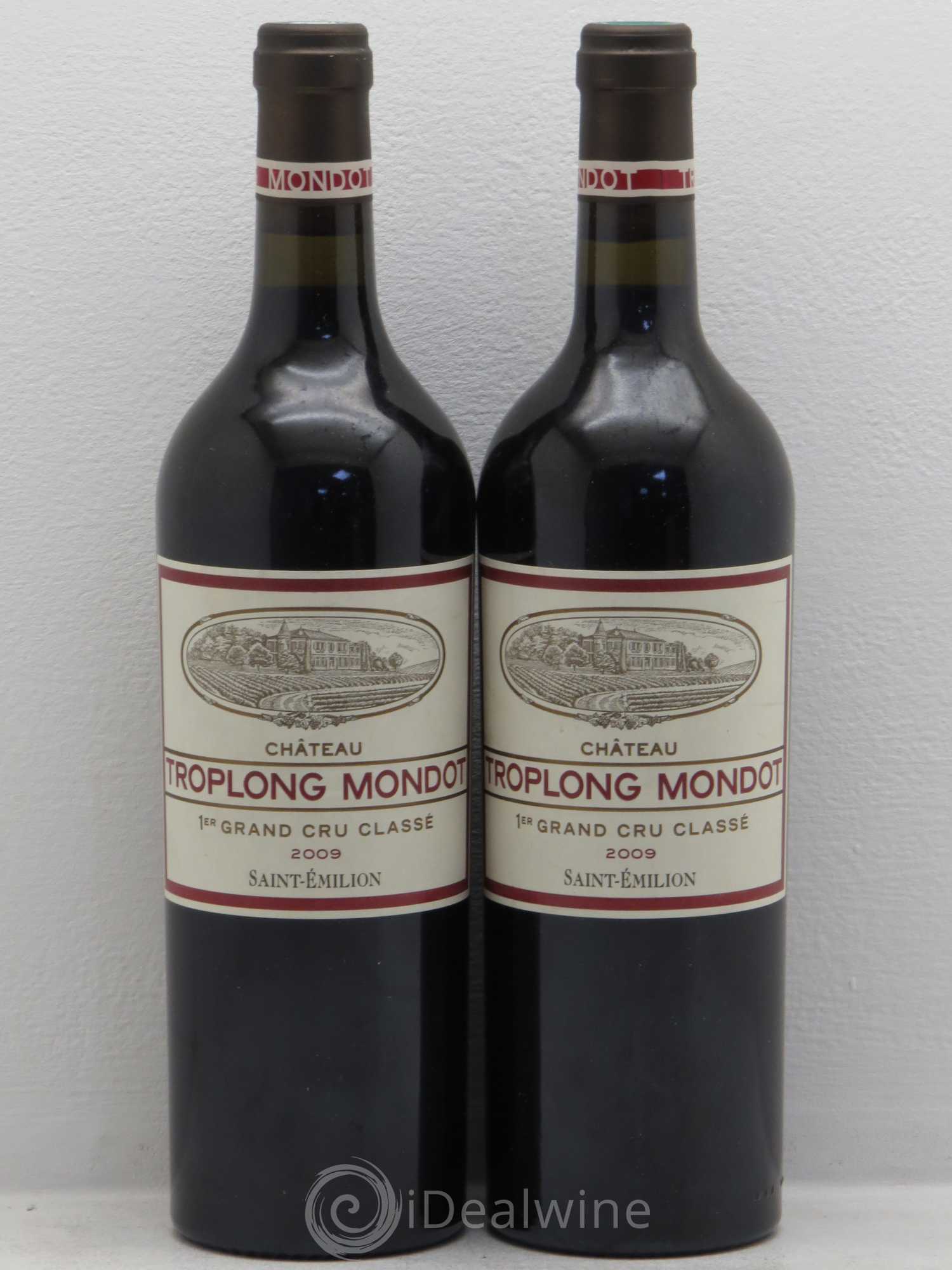 Château Troplong Mondot 1er Grand Cru Classé B 2009 - Lot de 2 bouteilles - 0