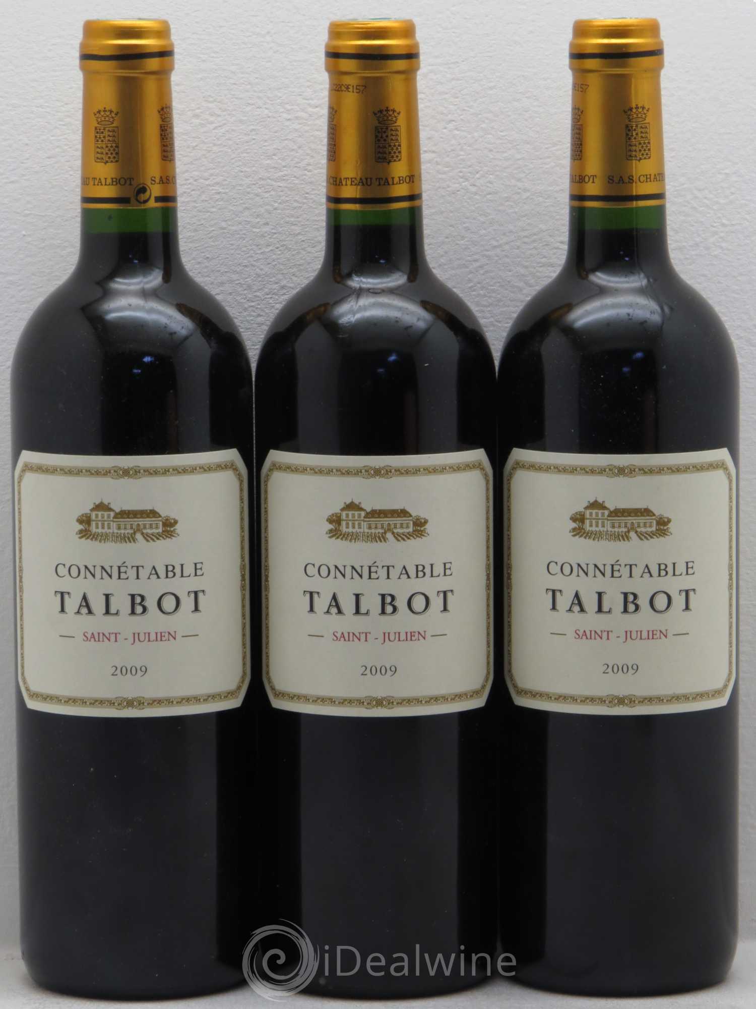 Connétable de Talbot Second Vin 2009 - Lot de 3 bouteilles - 0