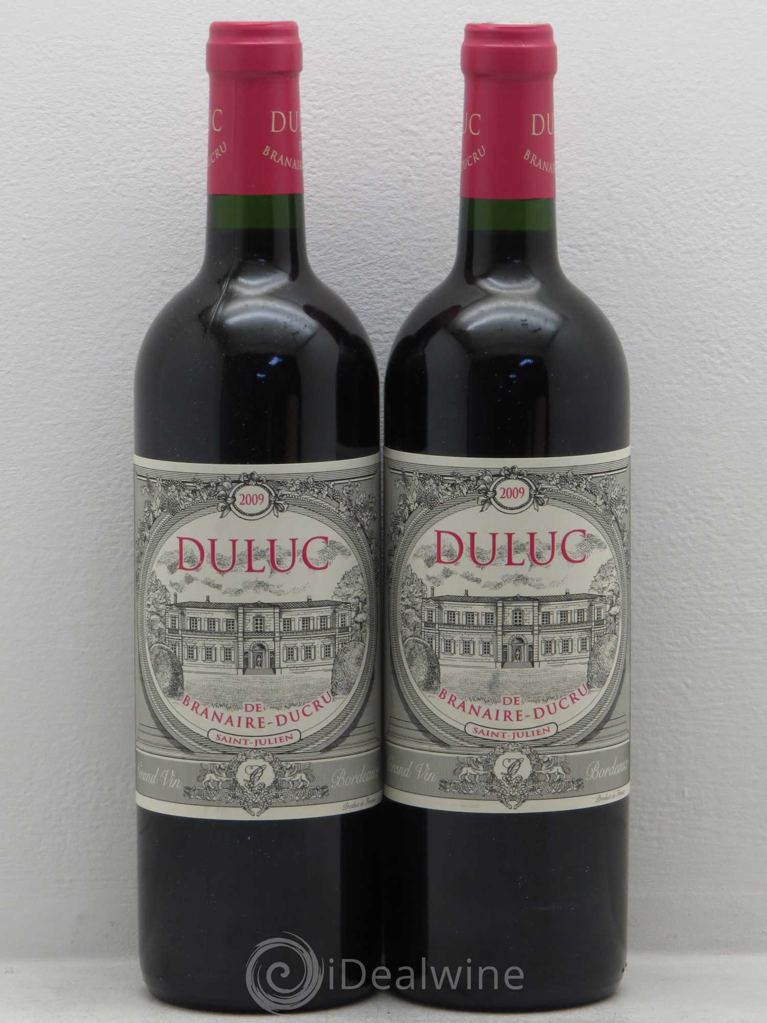 Duluc de Branaire Second Vin 2009 - Lot de 2 bouteilles - 0
