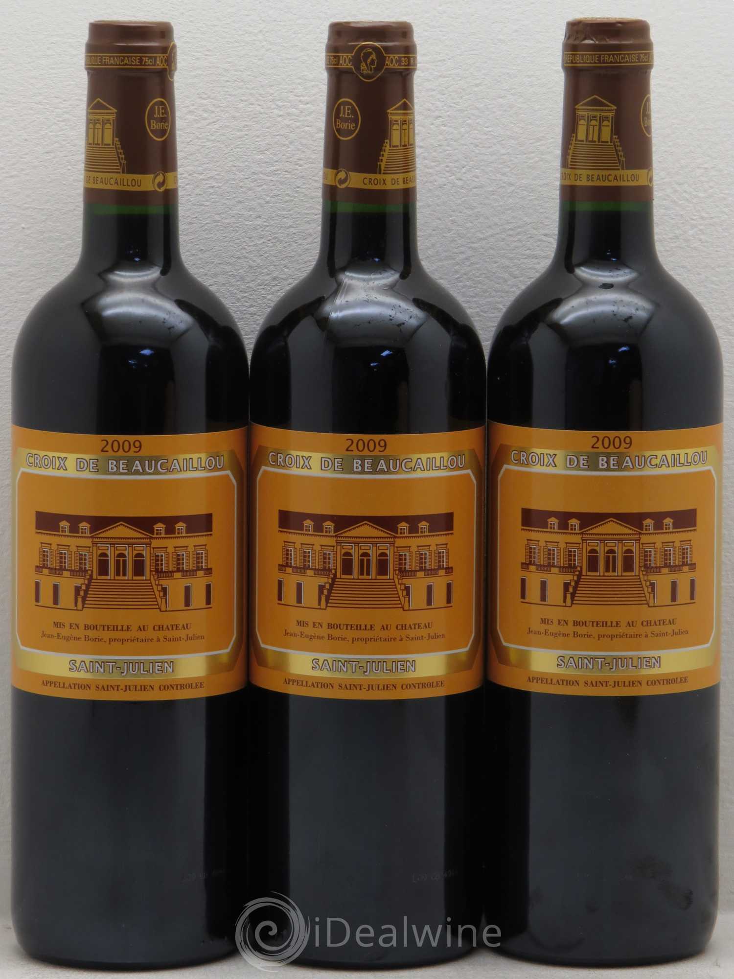 La Croix de Beaucaillou Second Vin 2009 - Lot de 3 bouteilles - 0