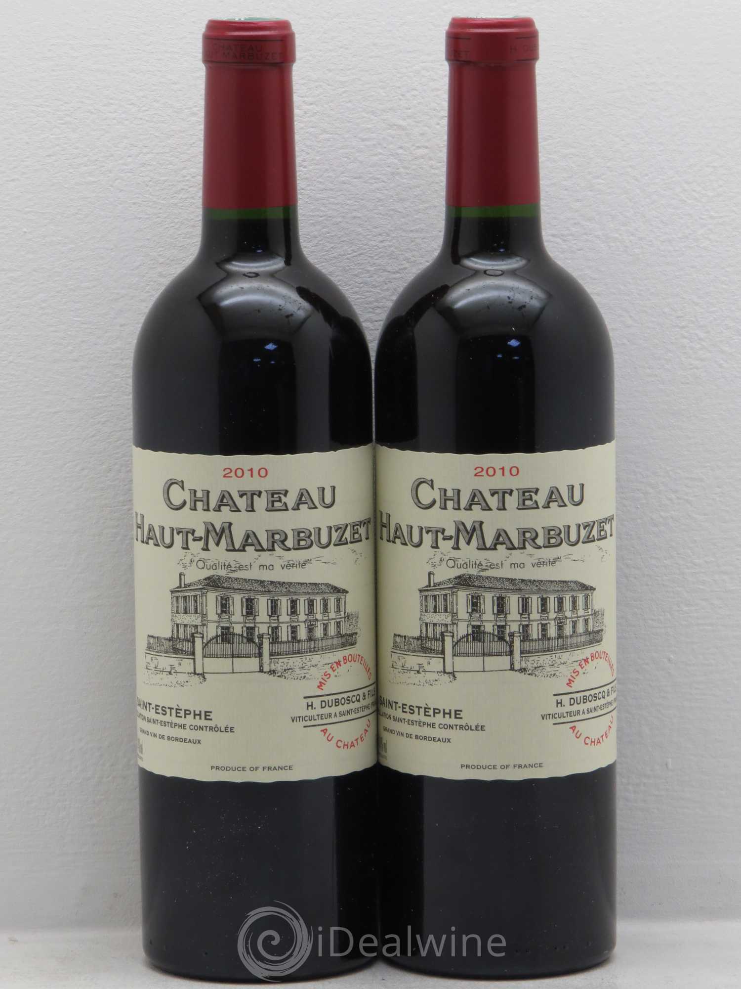 Château Haut Marbuzet 2010 - Lot de 2 bouteilles - 0