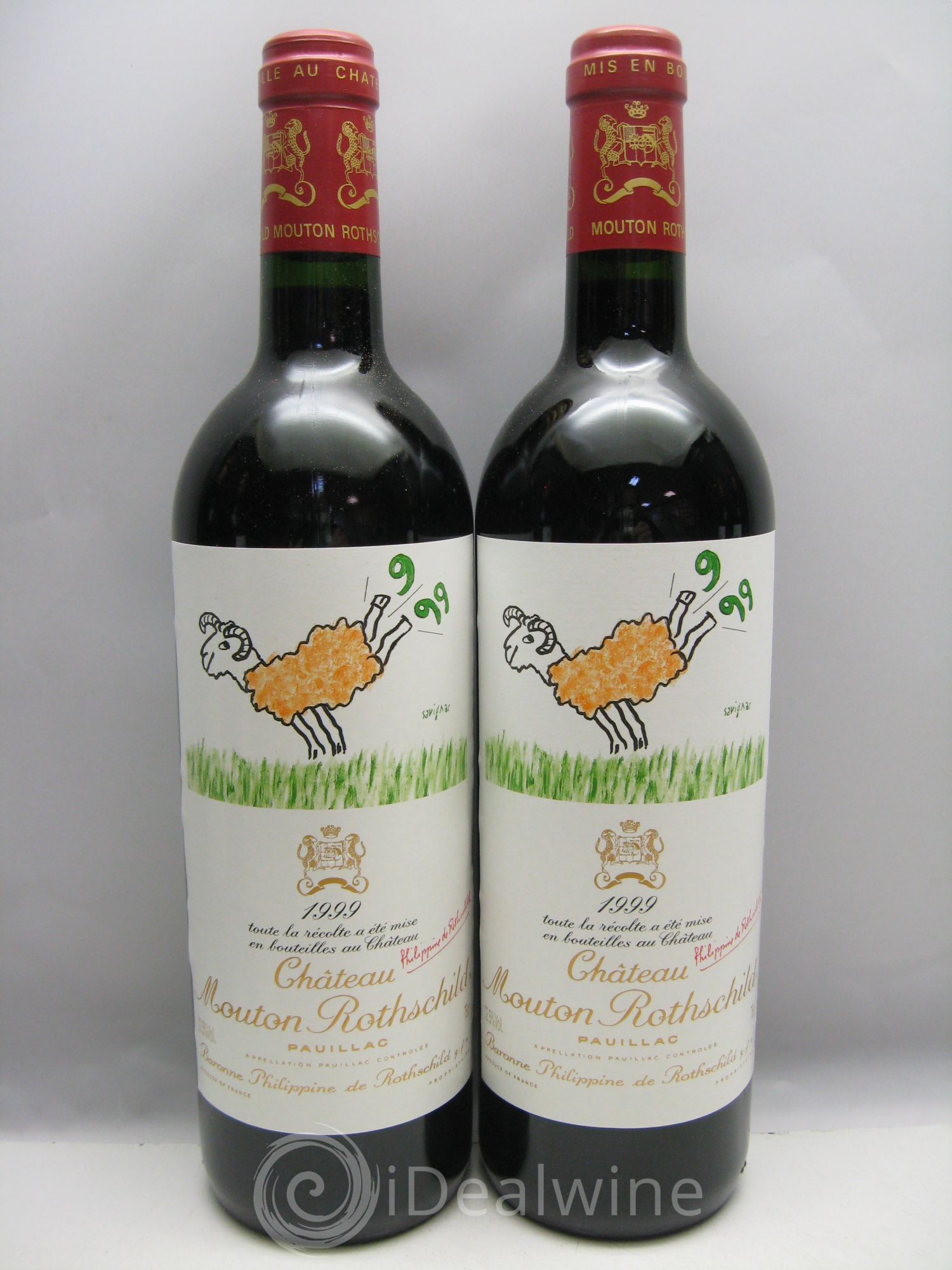 Château Mouton Rothschild 1er Grand Cru Classé 1999 - Lot de 6 bouteilles - 1