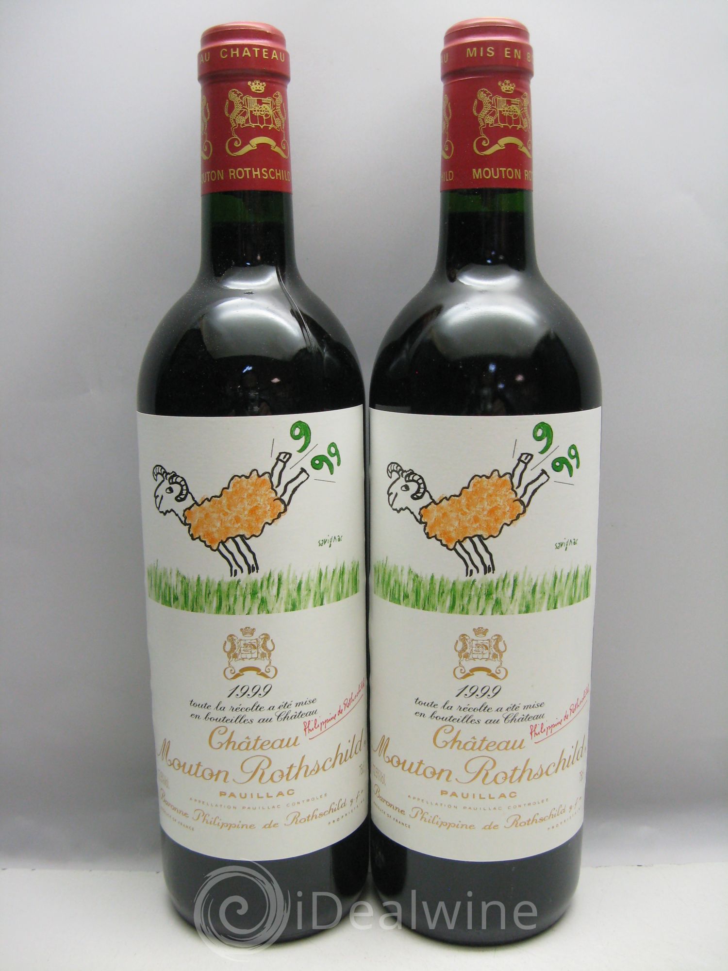 Château Mouton Rothschild 1er Grand Cru Classé 1999 - Lot de 6 bouteilles - 2