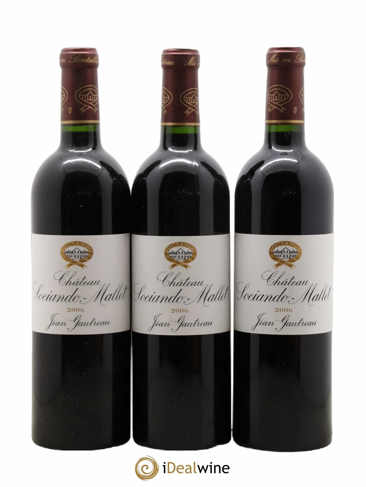 Château Sociando Mallet 2006 - Lot de 12 bouteilles - 1