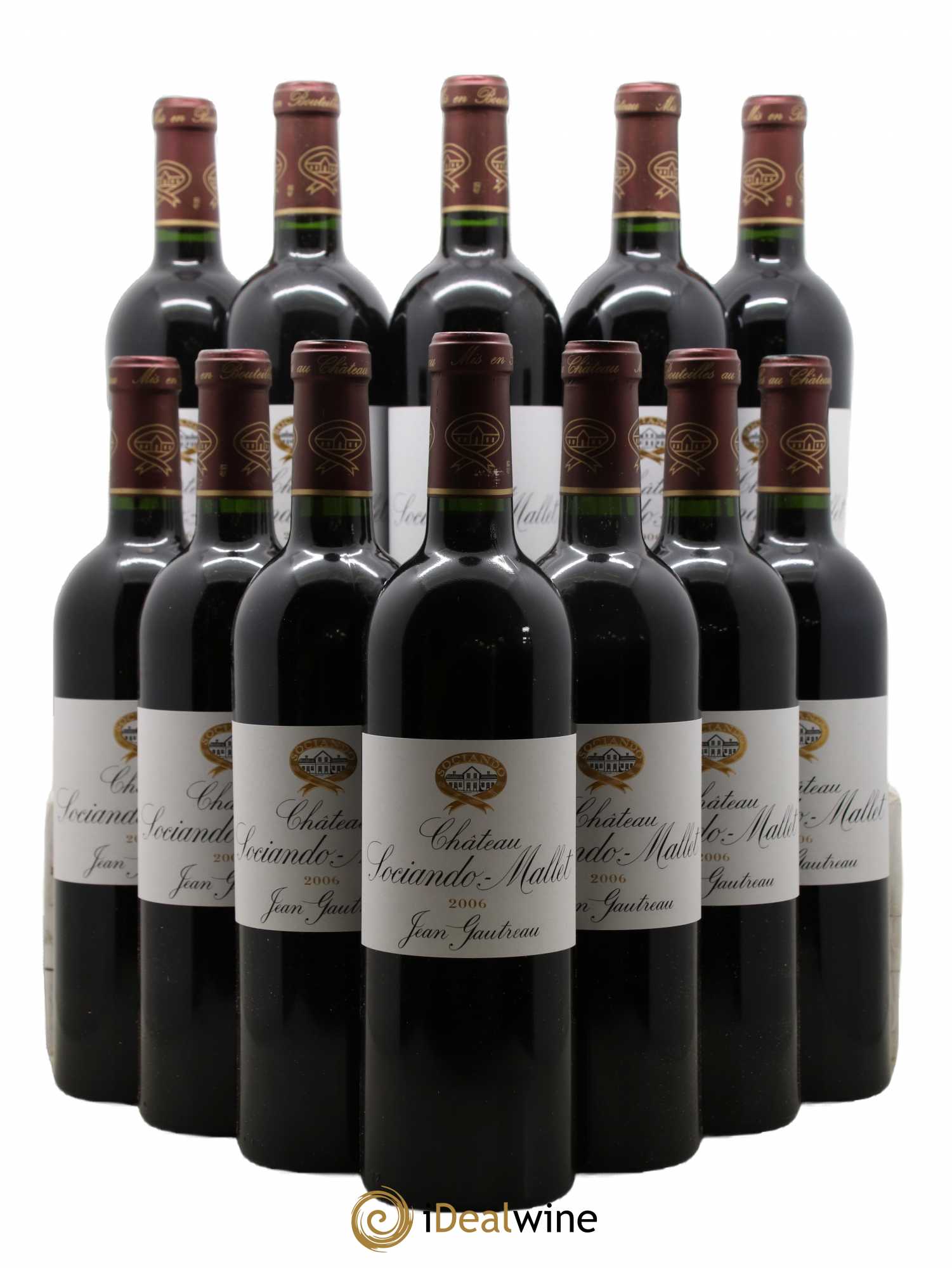 Château Sociando Mallet 2006 - Lot de 12 bouteilles - 0
