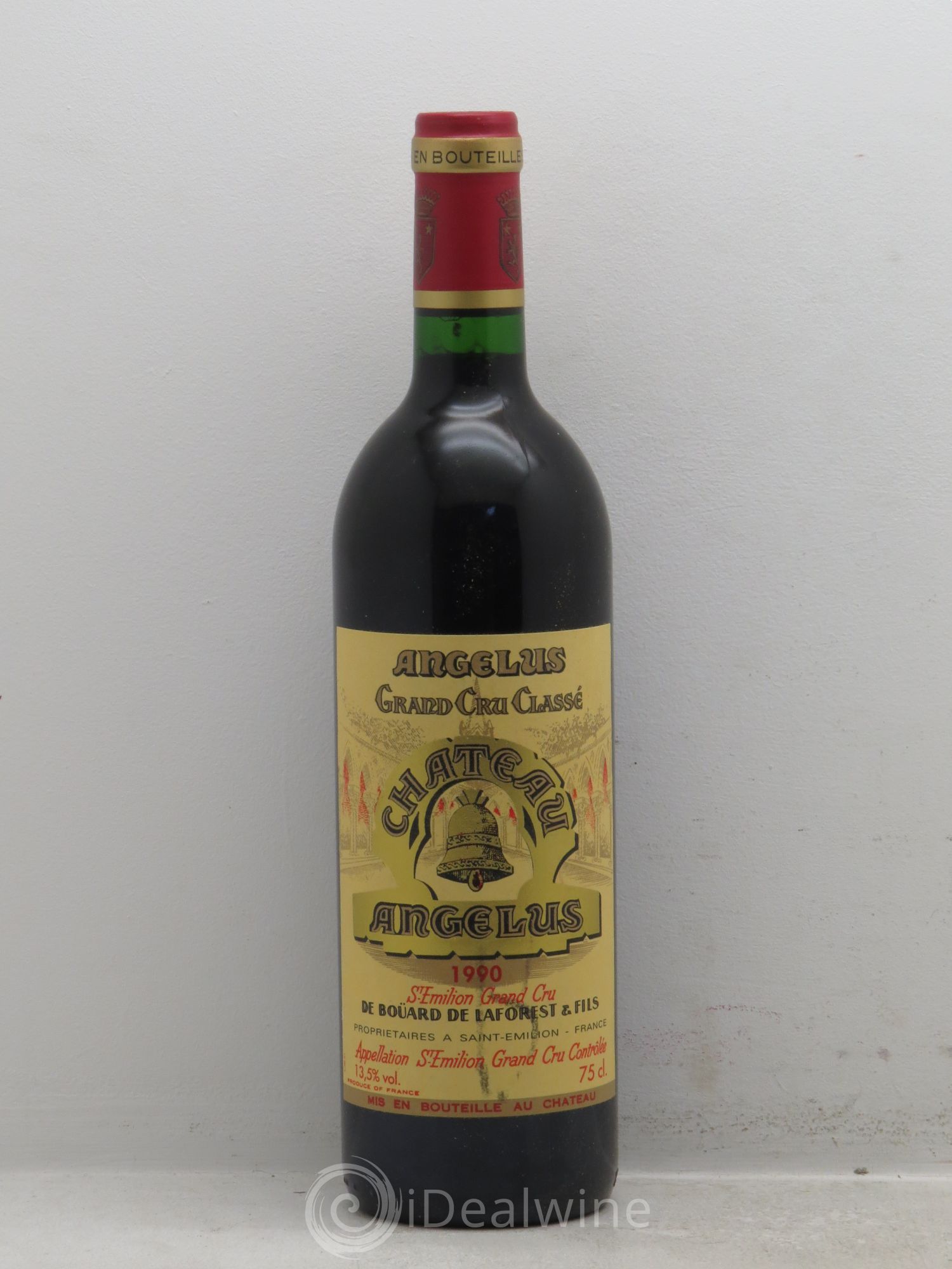 Château Angélus 1er Grand Cru Classé A 1990 - Lot de 1 bouteille - 0
