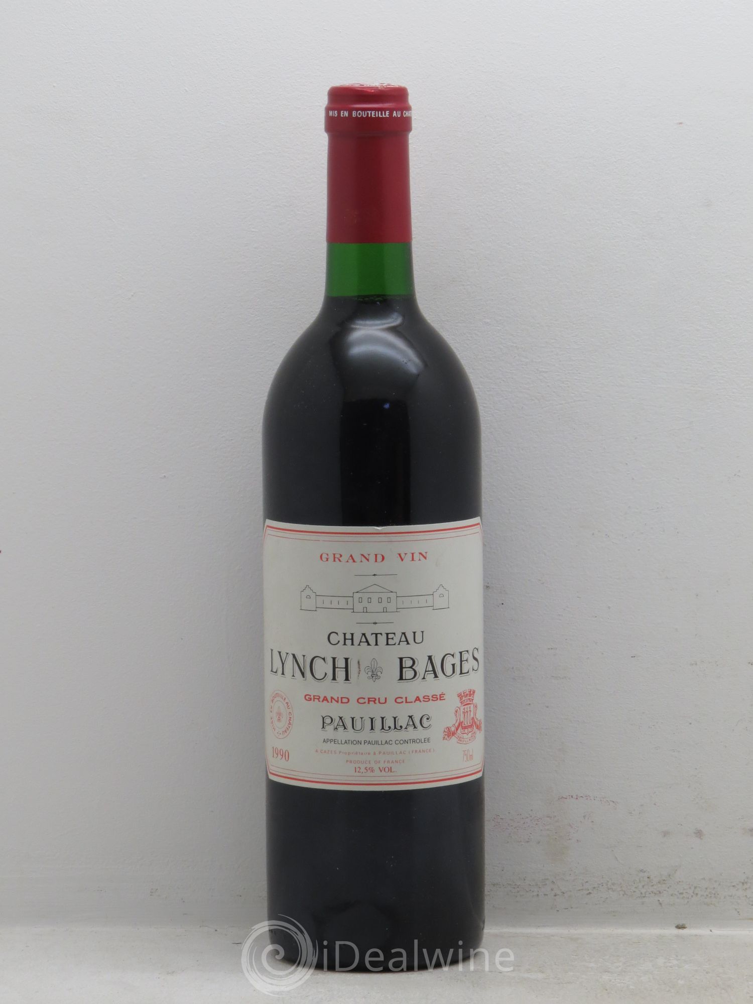 Château Lynch Bages 5ème Grand Cru Classé 1990 - Lot de 1 bouteille - 0