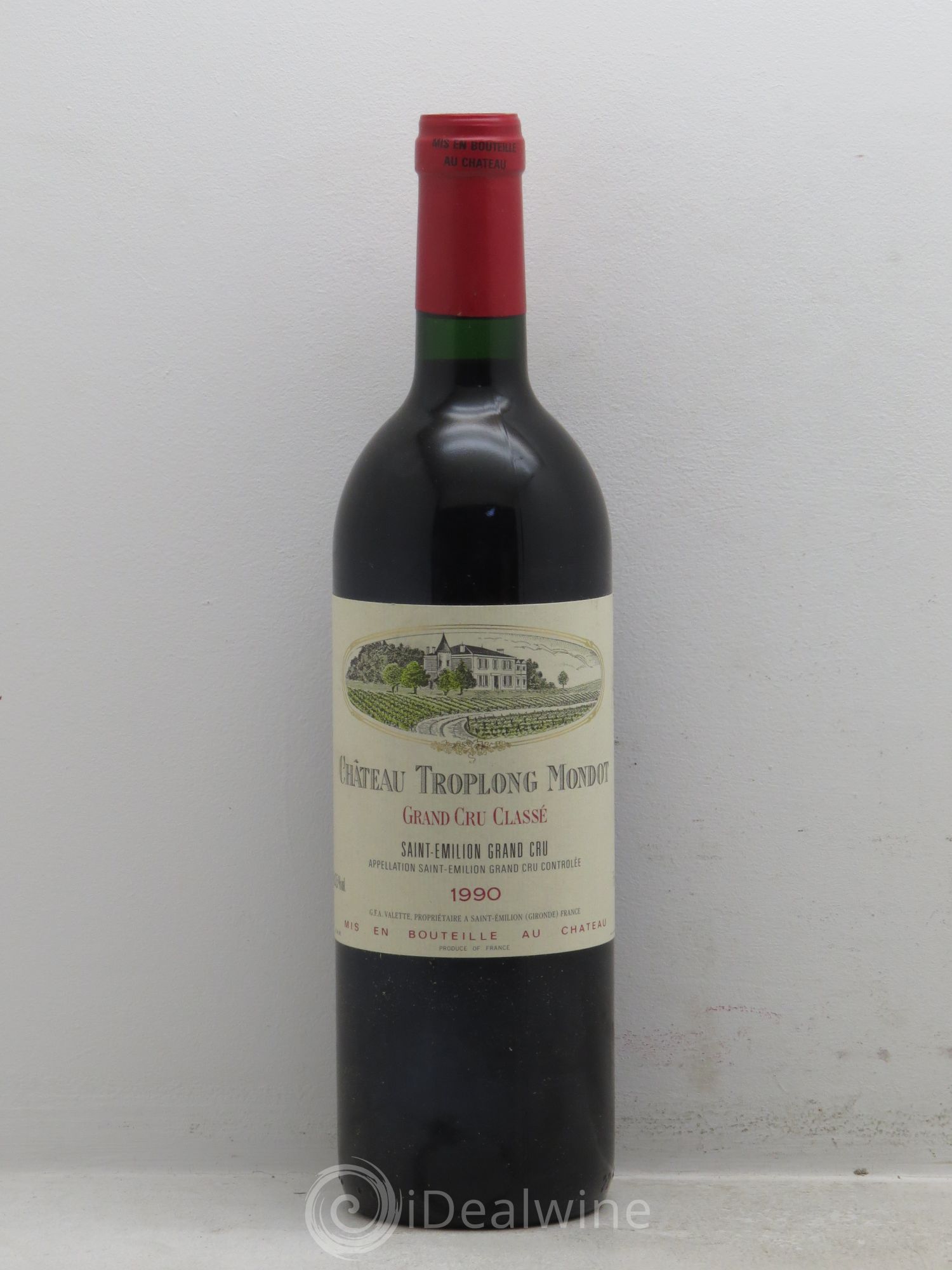 Château Troplong Mondot 1er Grand Cru Classé B 1990 - Lot de 1 bouteille - 0
