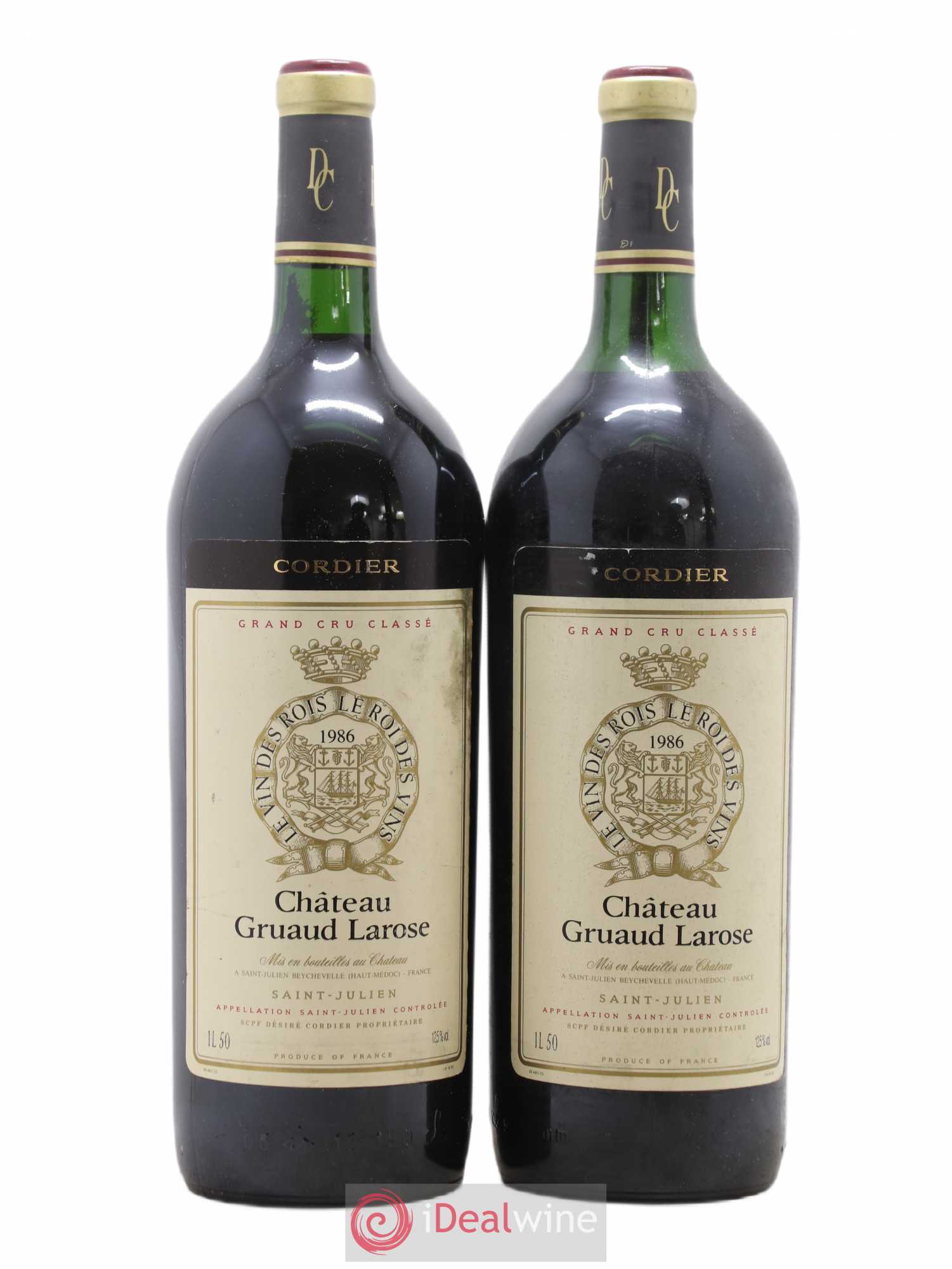 Château Gruaud Larose 2ème Grand Cru Classé 1986 - Lot de 2 magnums - 0