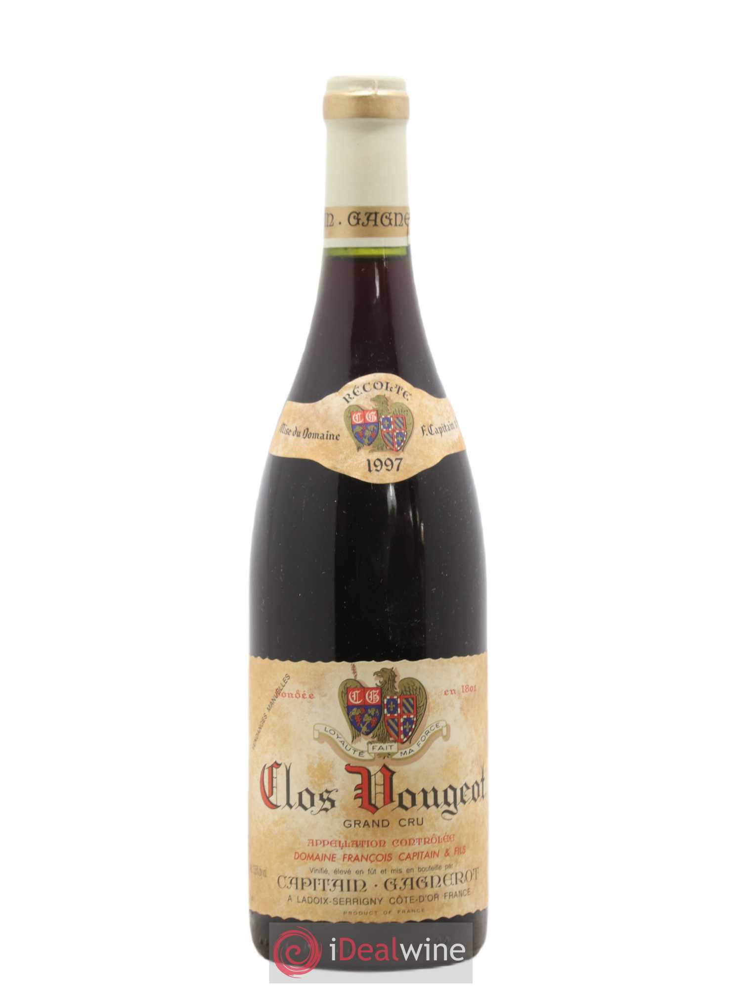 Clos de Vougeot Grand Cru Capitain-Gagnerot 1997 - Lot de 1 bouteille - 0