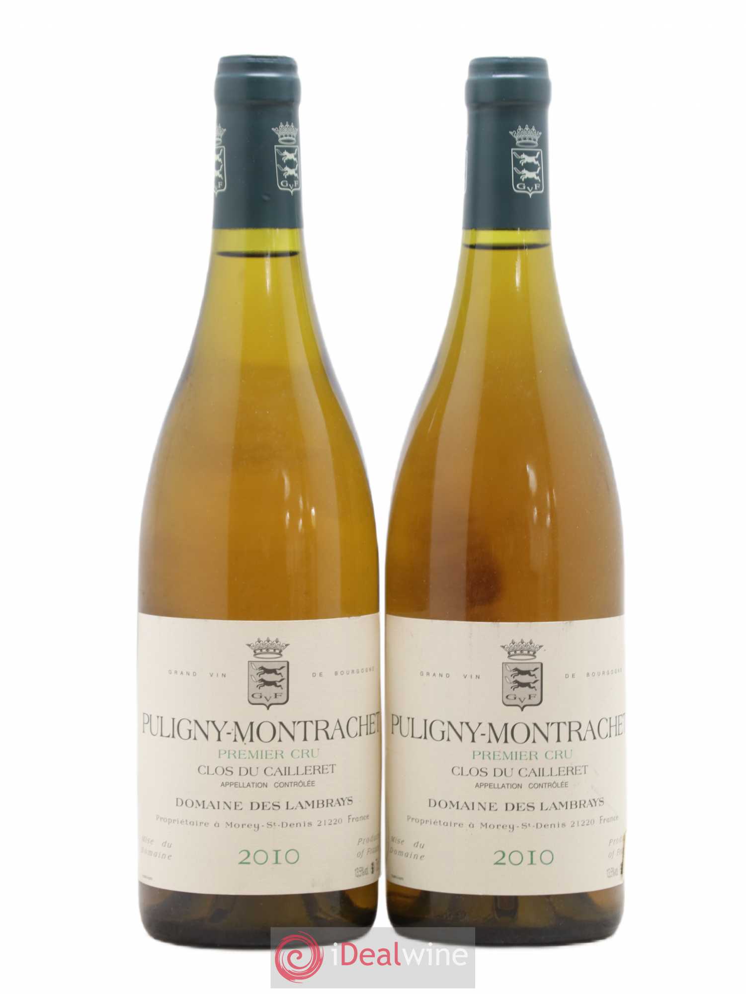 Puligny-Montrachet 1er Cru Clos du Cailleret Domaine des Lambrays 2010 - Lot de 2 bouteilles - 0
