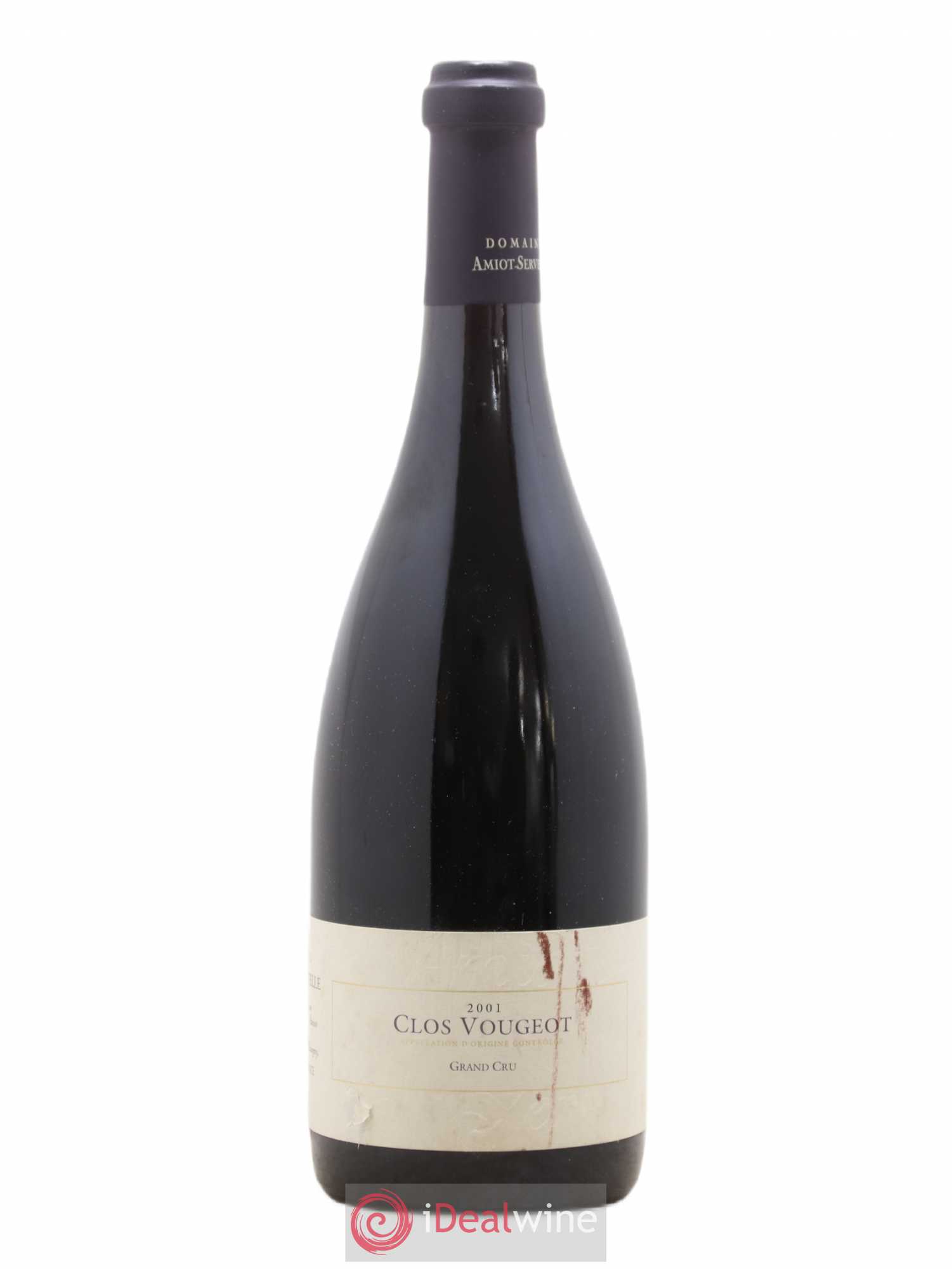 Clos de Vougeot Grand Cru Amiot-Servelle 2001 - Lot de 1 bouteille - 0