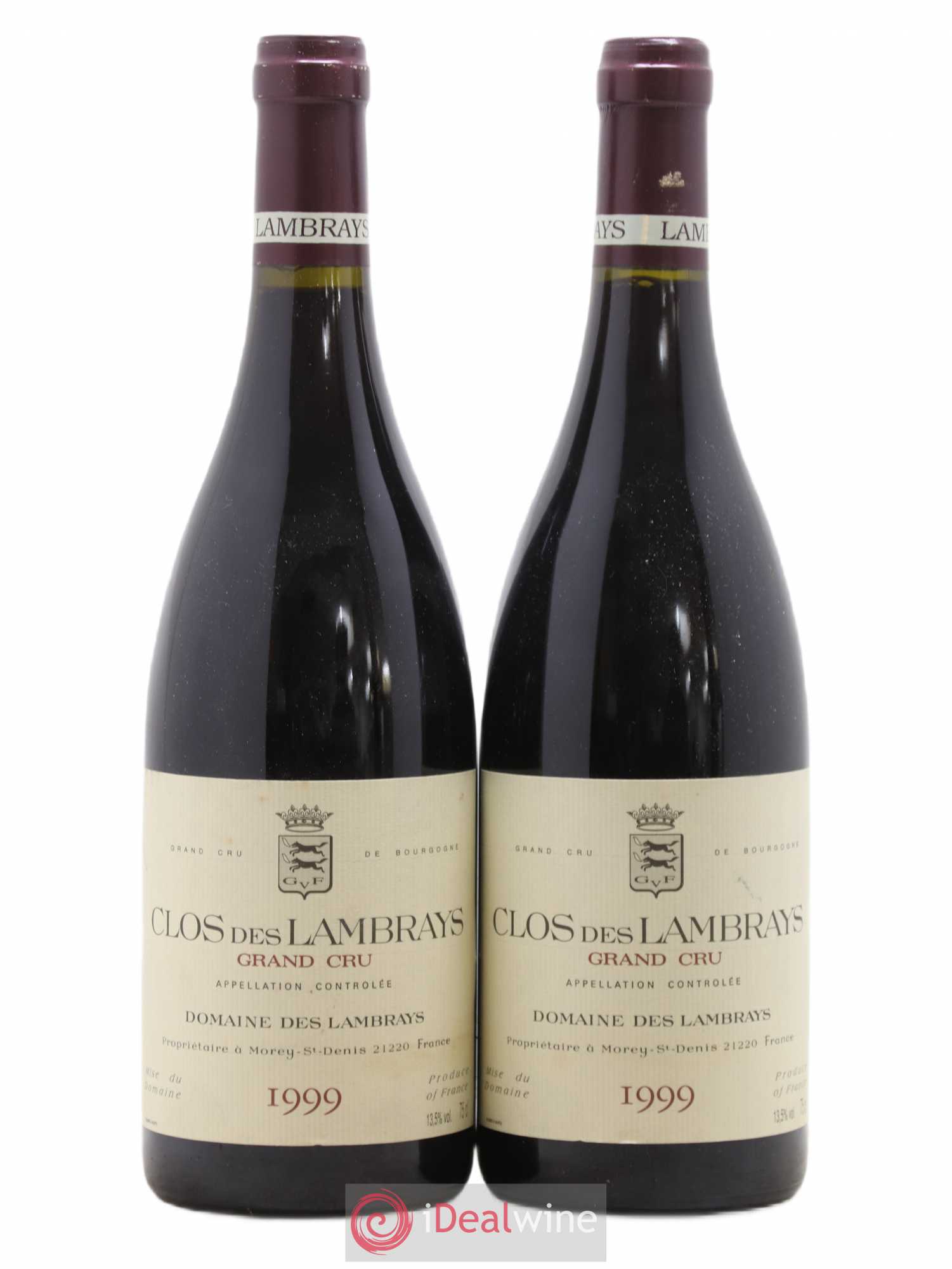 Clos des Lambrays Grand Cru Domaine des Lambrays 1999 - Lot de 2 bouteilles - 0