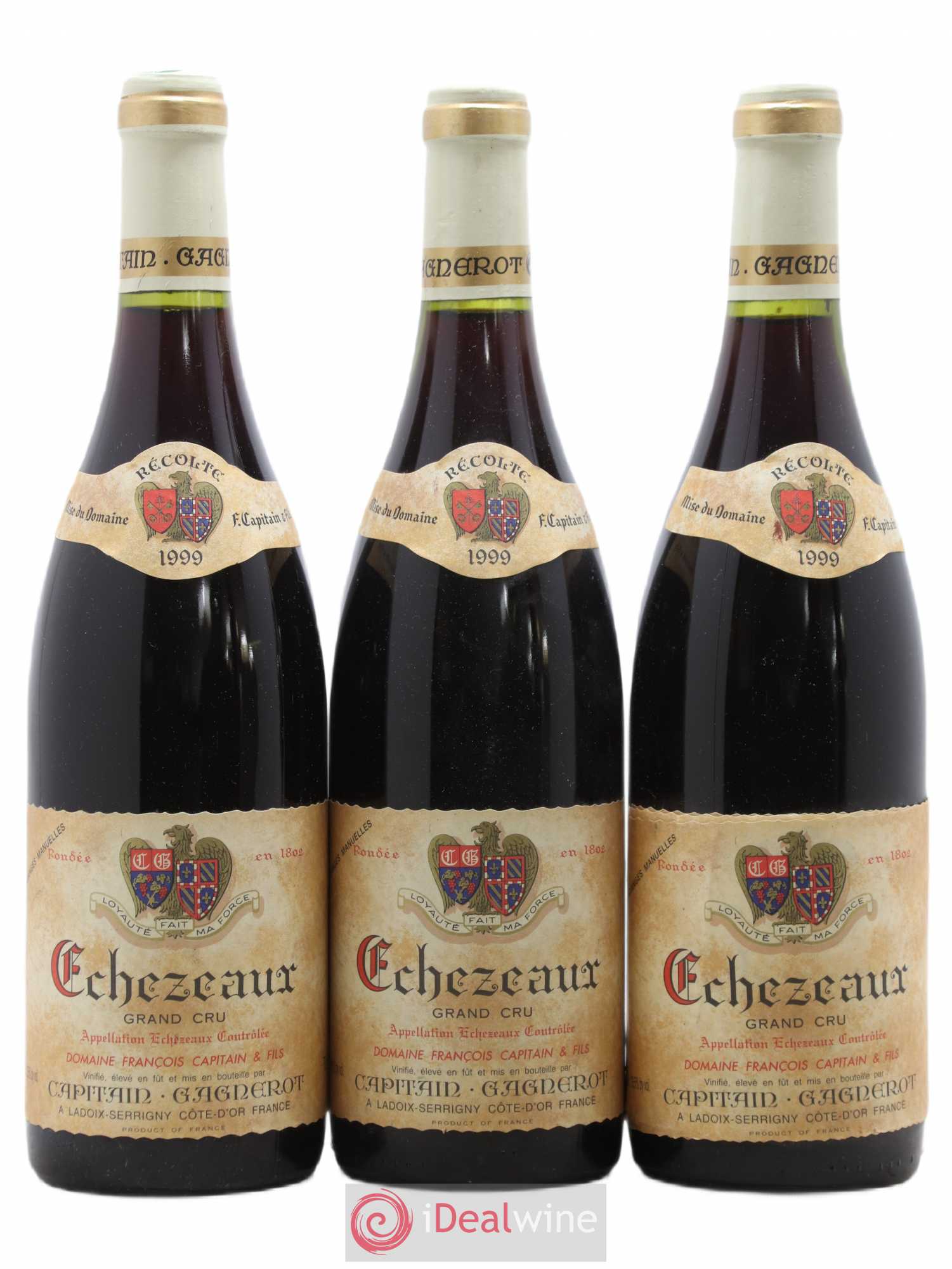 Echezeaux Grand Cru Capitain-Gagnerot 1999 - Lot de 3 bouteilles - 0