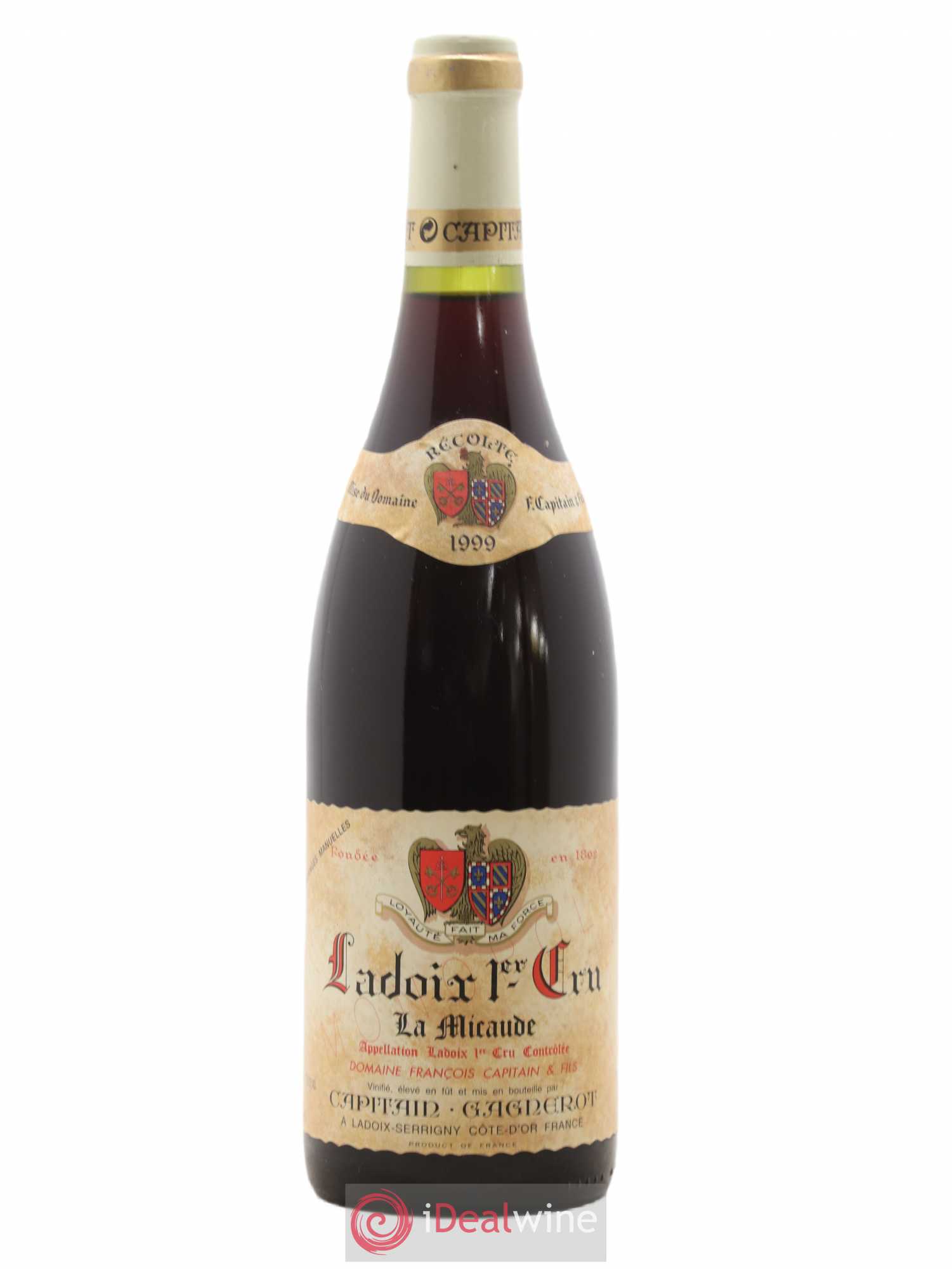 Ladoix 1er Cru La Micaude Capitain Gagnerot 1999 - Lot de 1 bouteille - 0
