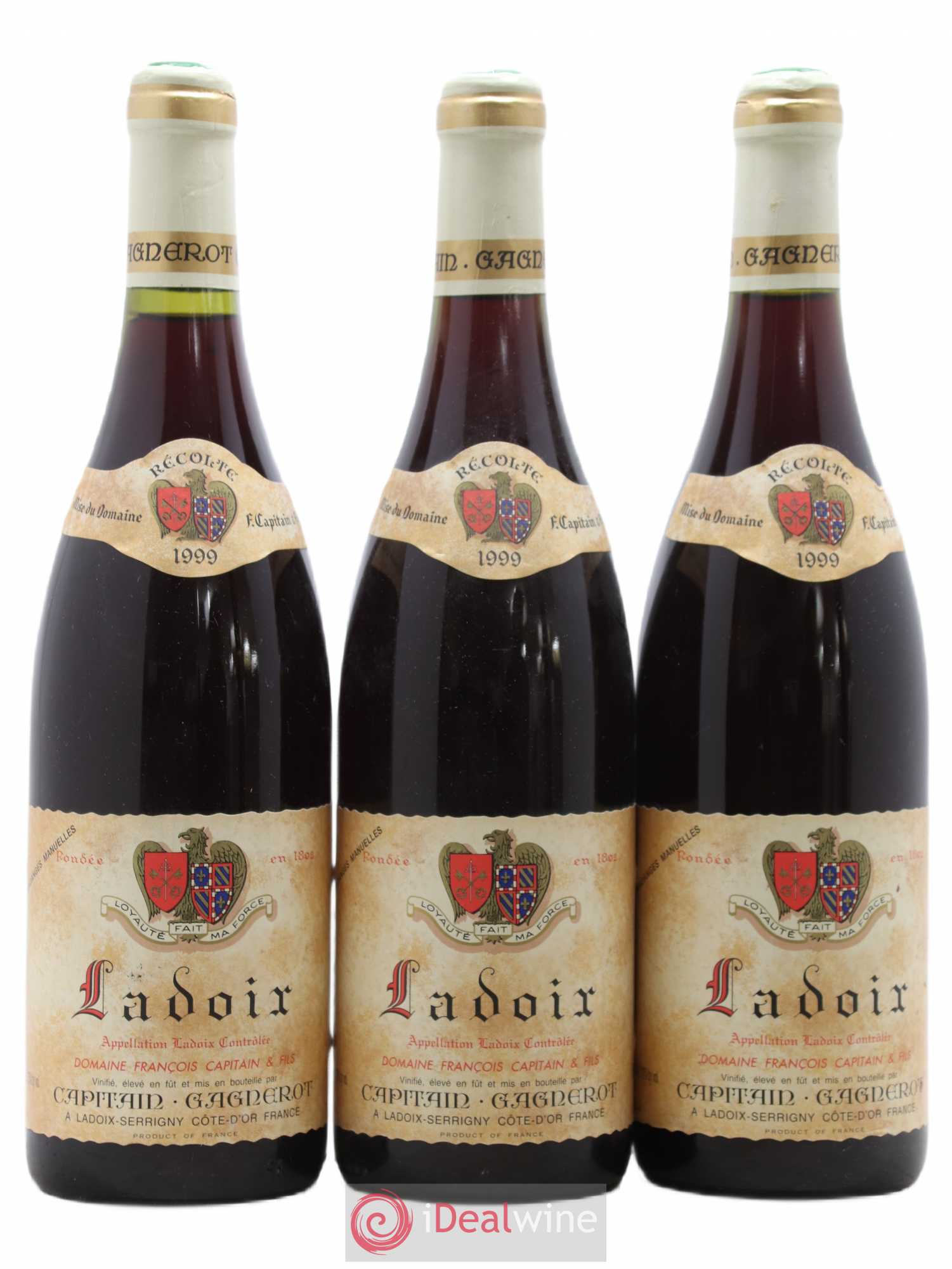 Ladoix Capitain-Gagnerot 1999 - Lot de 3 bouteilles - 0