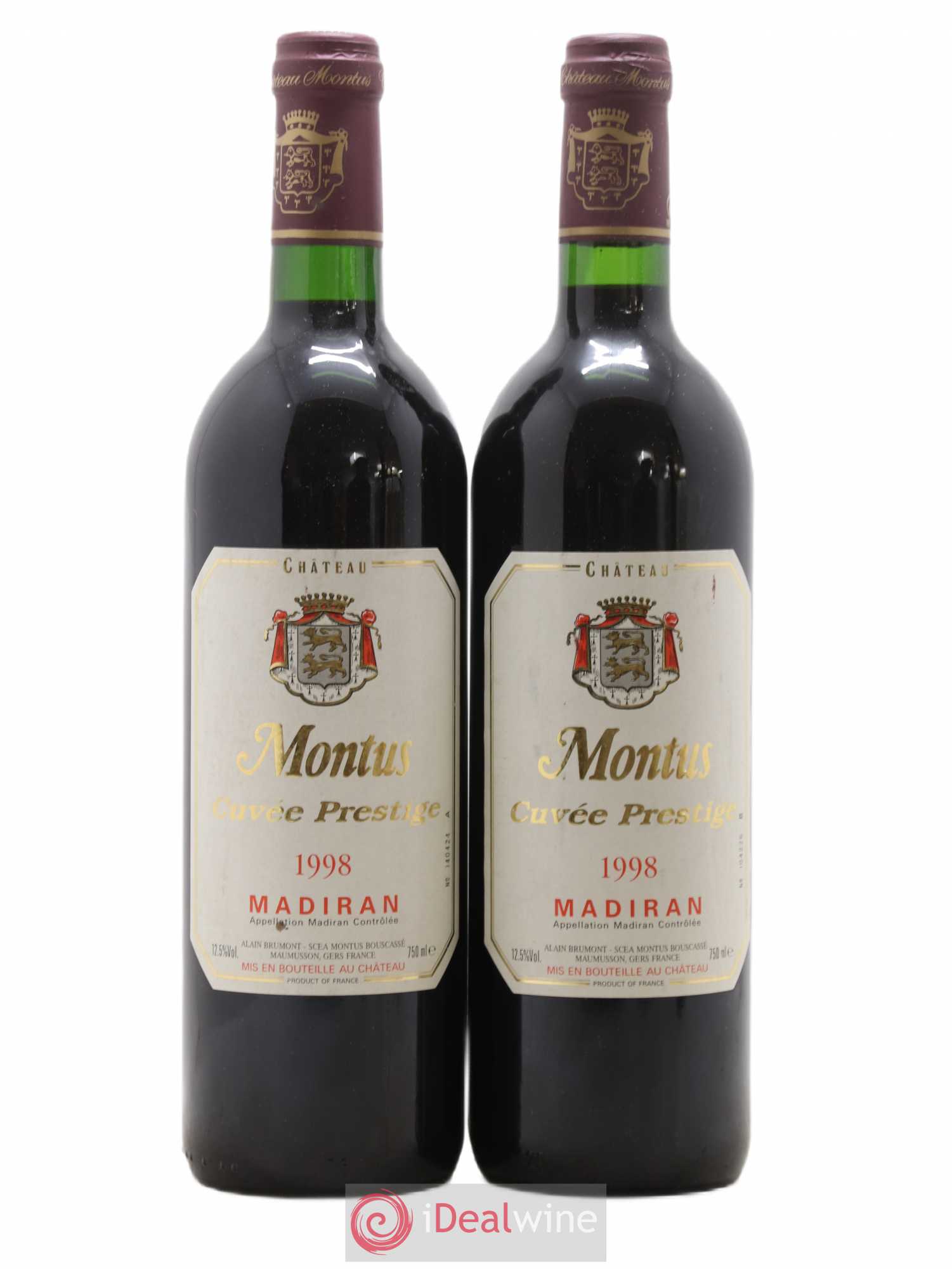 Madiran Château Montus-Prestige Alain Brumont 1998 - Lot de 2 bouteilles - 0