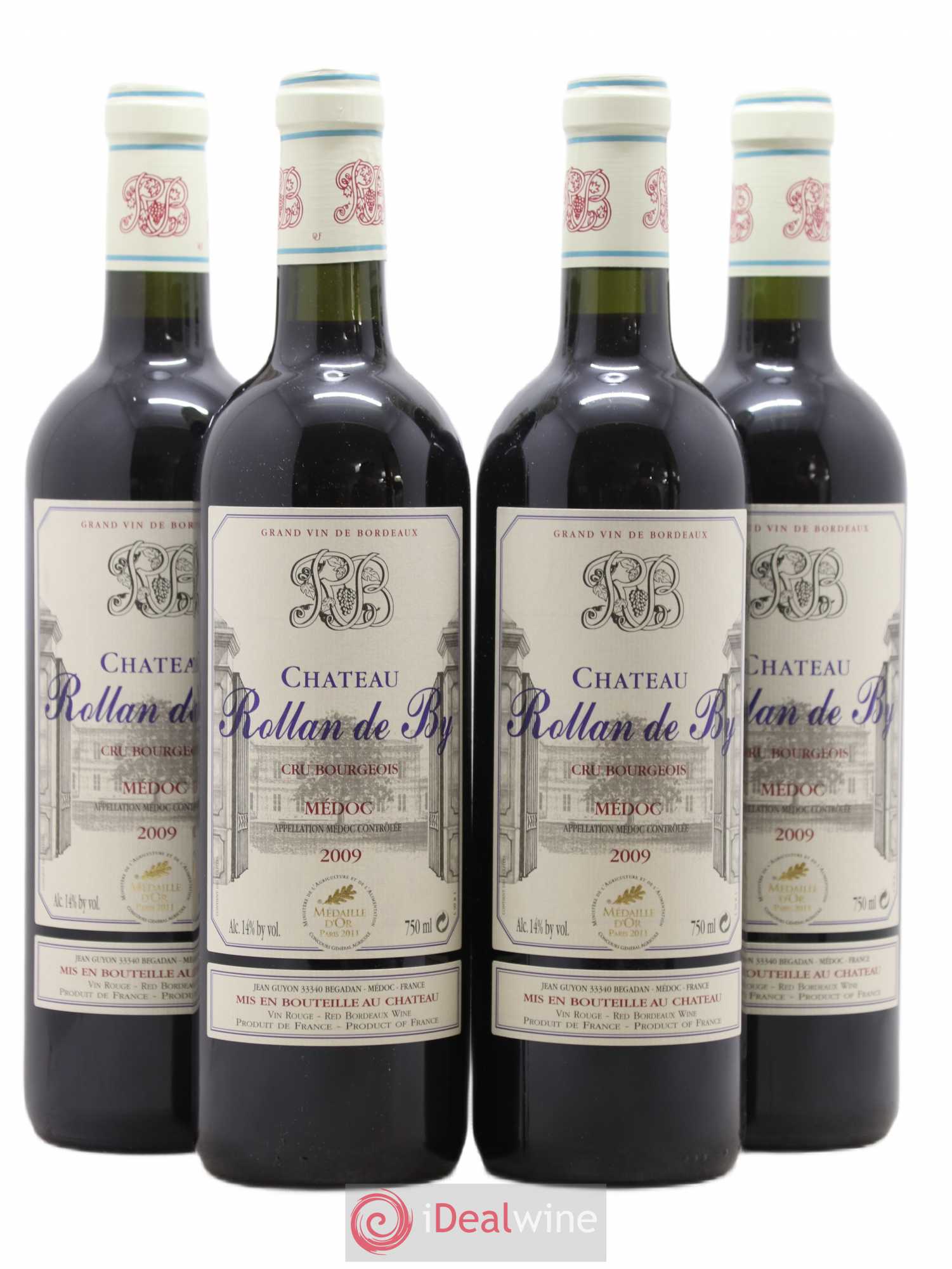 Château Rollan de By Cru Bourgeois 2009 - Lot de 4 bouteilles - 0