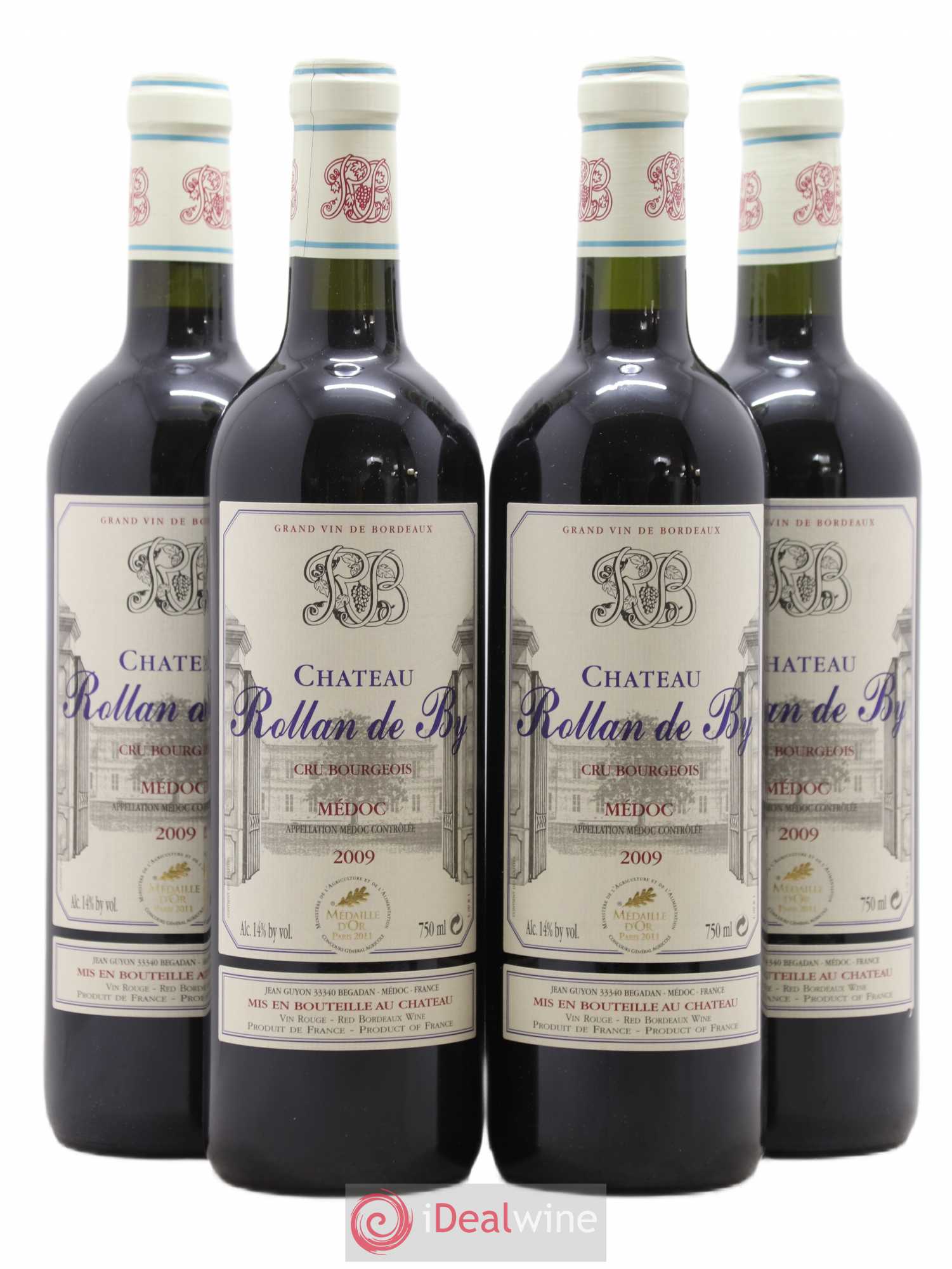 Château Rollan de By Cru Bourgeois 2009 - Lot de 4 bouteilles - 0