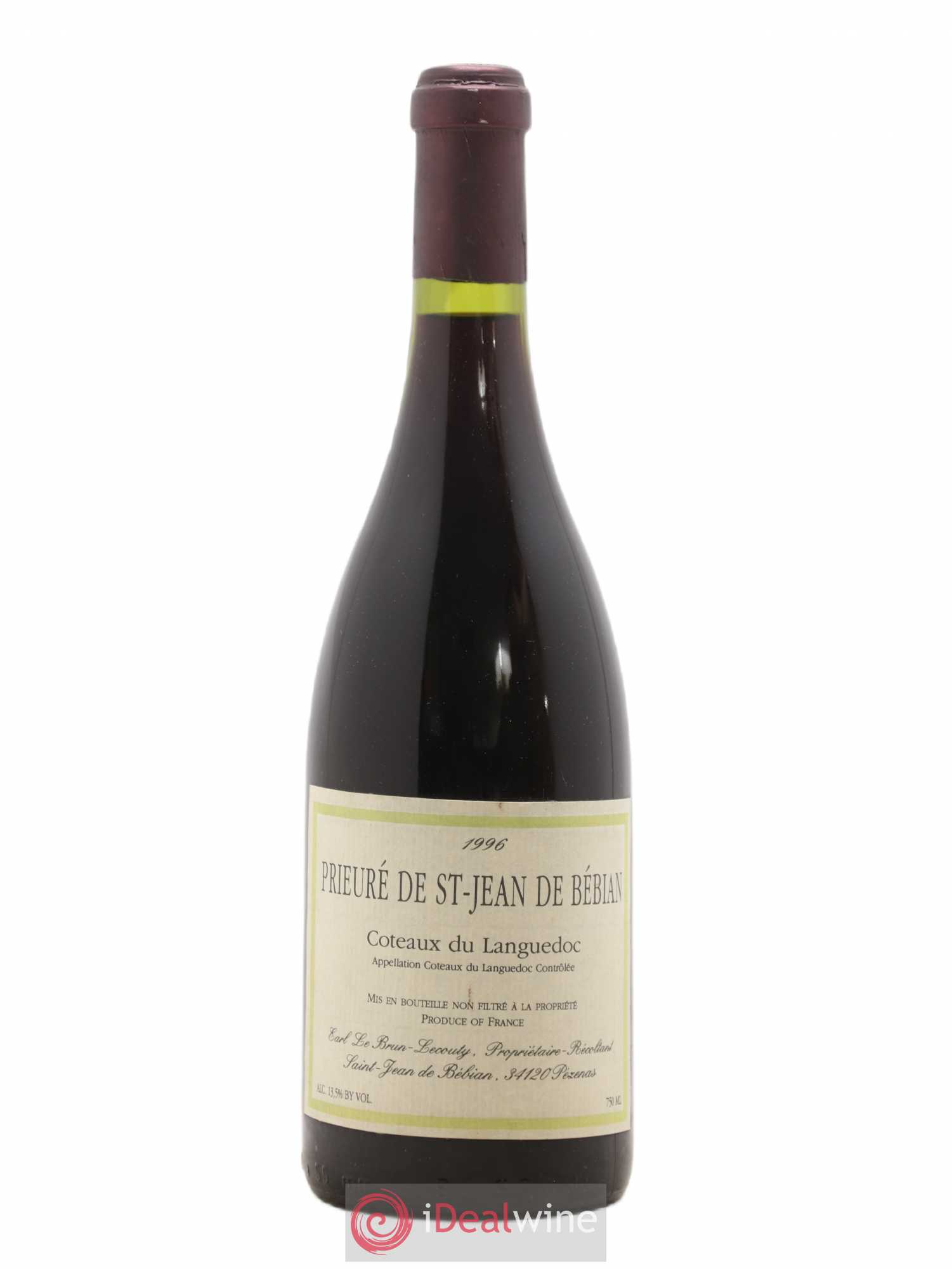Languedoc Prieuré St-Jean de Bébian 1996 - Lot de 1 bouteille - 0