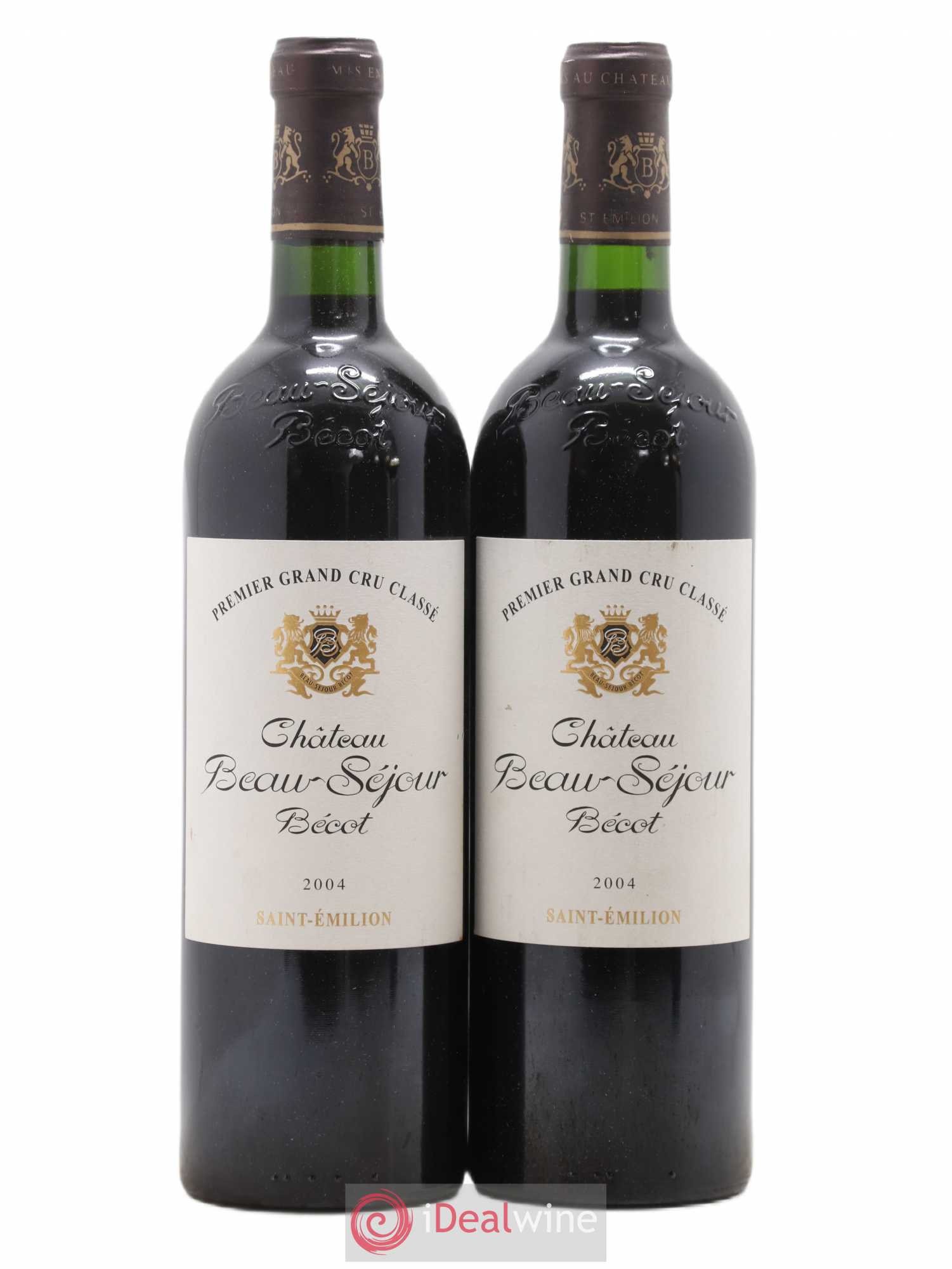 Château Beau-Séjour Bécot 1er Grand Cru Classé B 2004 - Lot de 2 bouteilles - 0