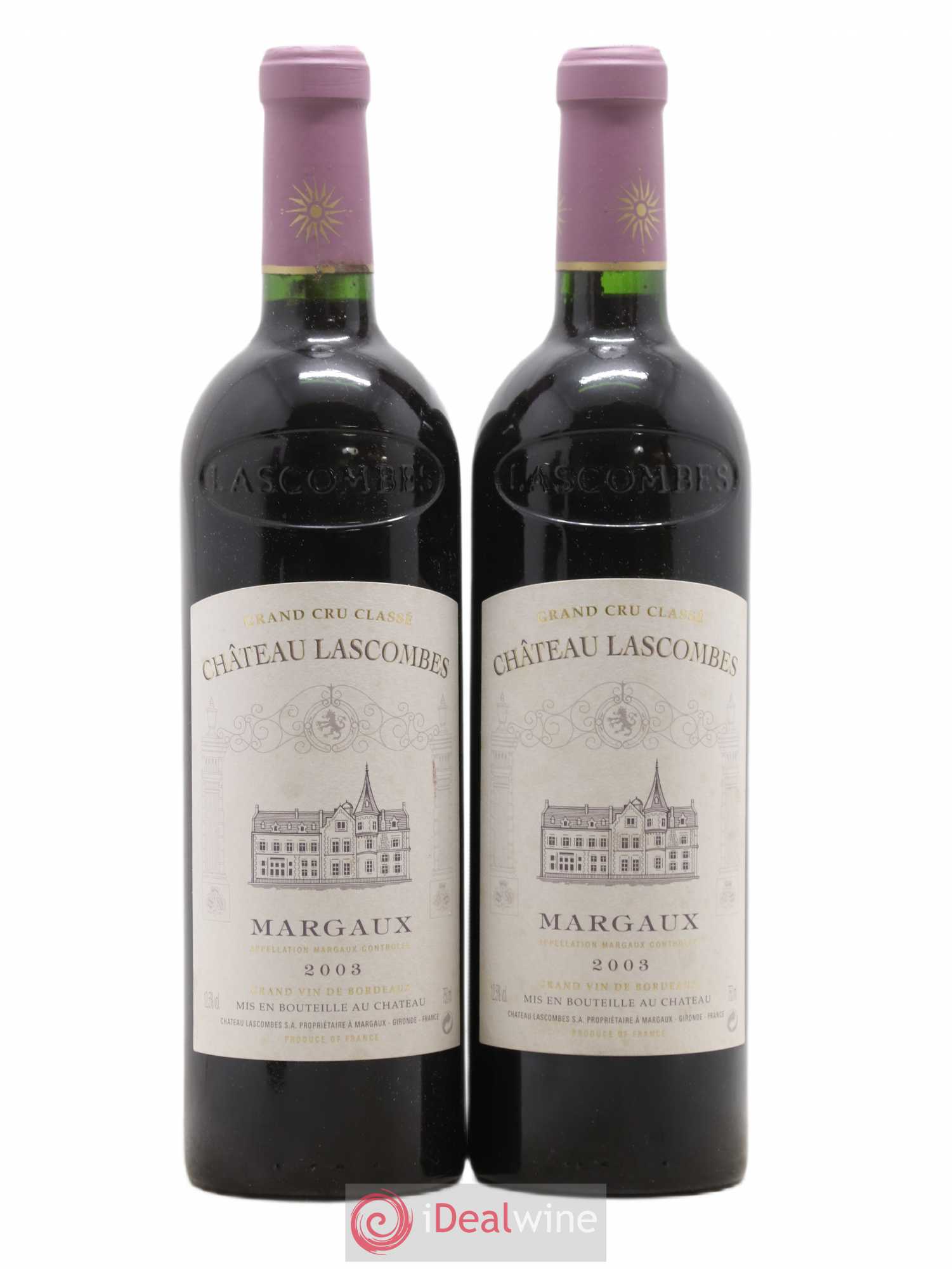 Château Lascombes 2ème Grand Cru Classé 2003 - Lot de 2 bouteilles - 0