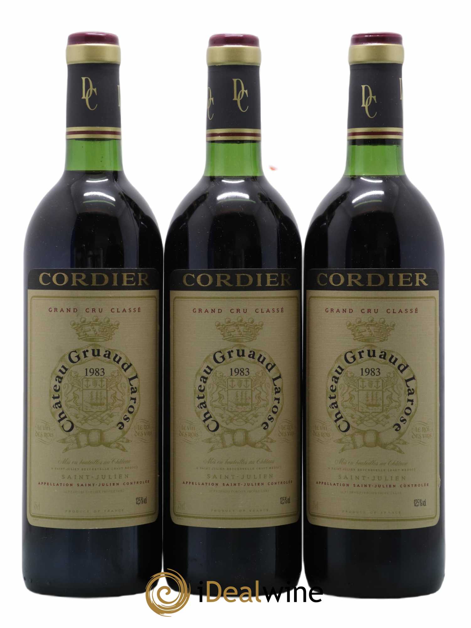 Château Gruaud Larose 2ème Grand Cru Classé 1983 - Lot de 3 bouteilles - 0