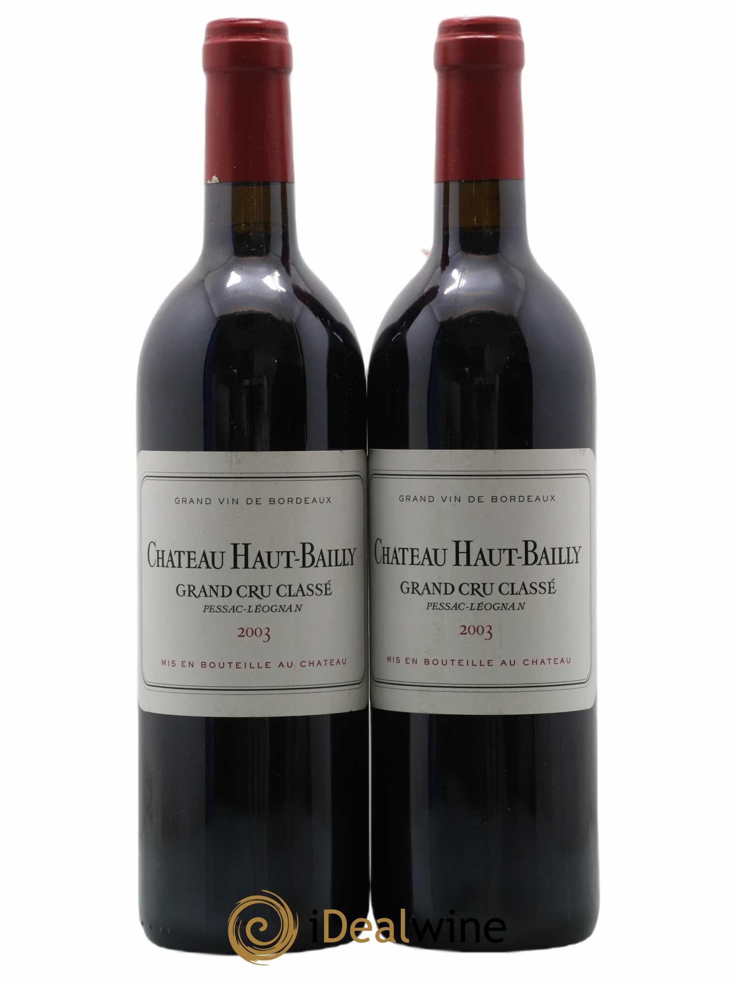 Château Haut-Bailly Cru Classé de Graves 2003 - Lot of 2 bottles - 0
