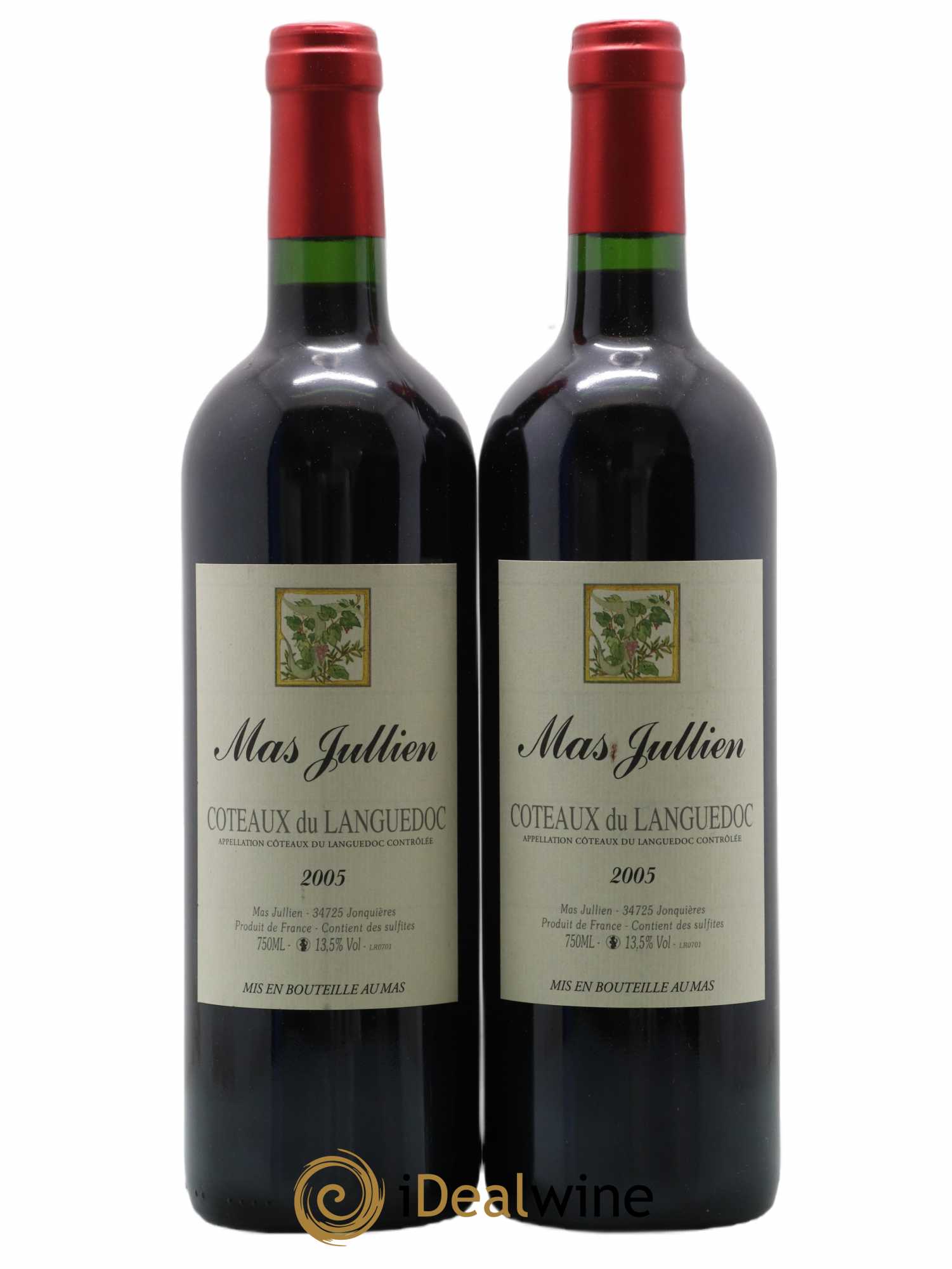 Terrasses du Larzac Mas Jullien Olivier Jullien 2005 - Lot de 2 bouteilles - 0