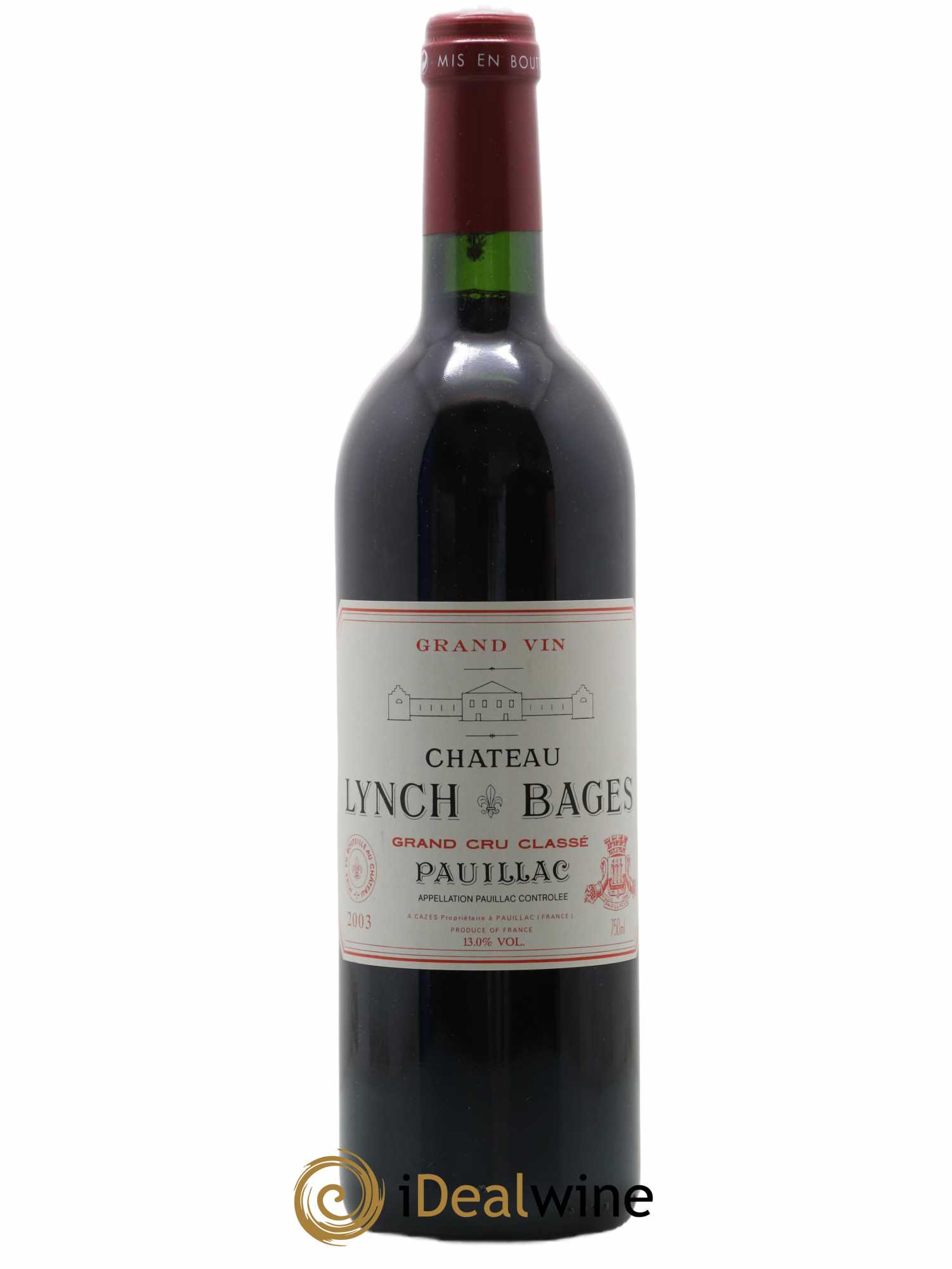 Château Lynch Bages 5ème Grand Cru Classé 2003 - Lot de 1 bouteille - 0
