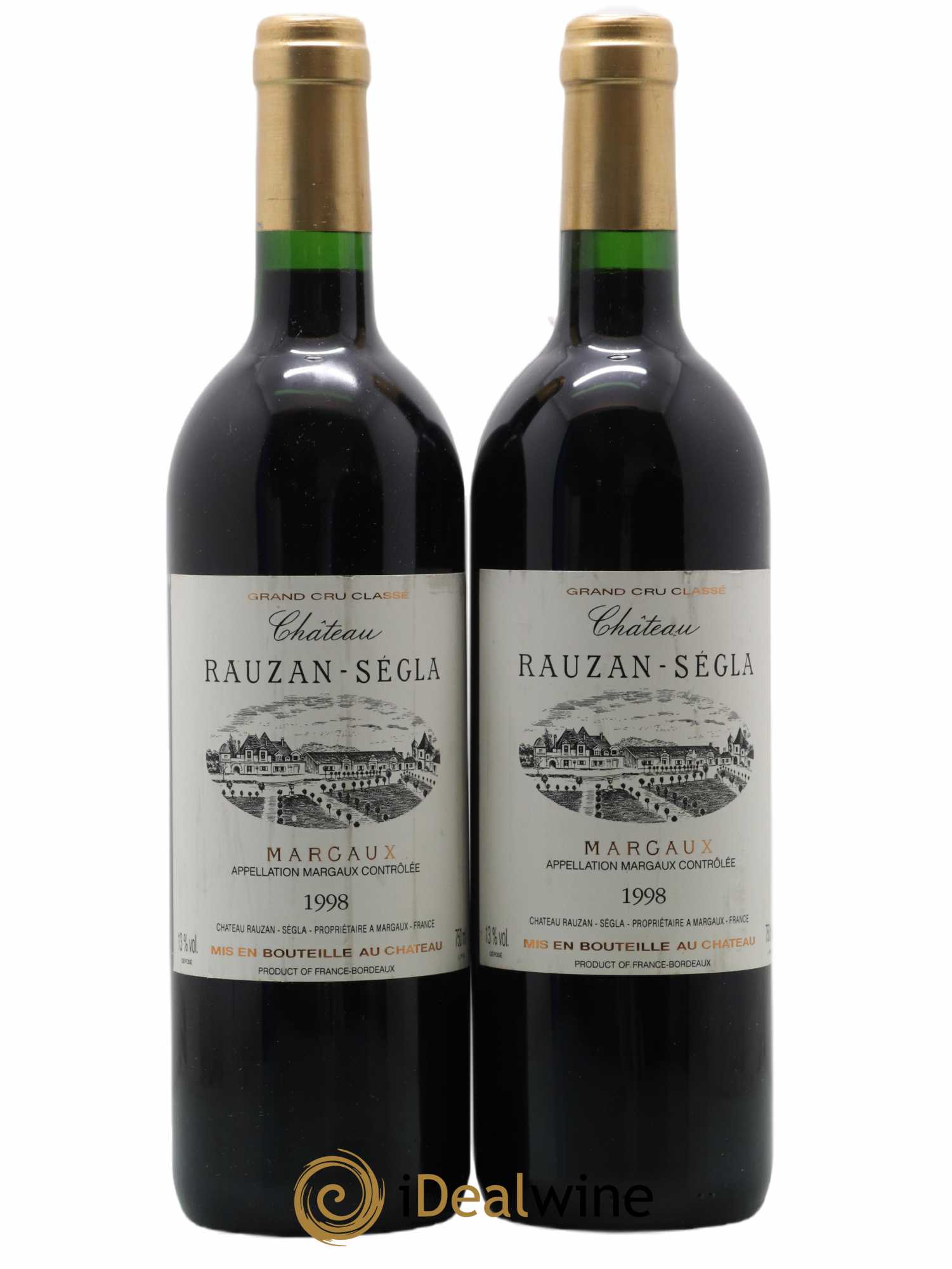 Château Rauzan Ségla Grand Cru Classé 1998 - Posten von 2 Flaschen - 0