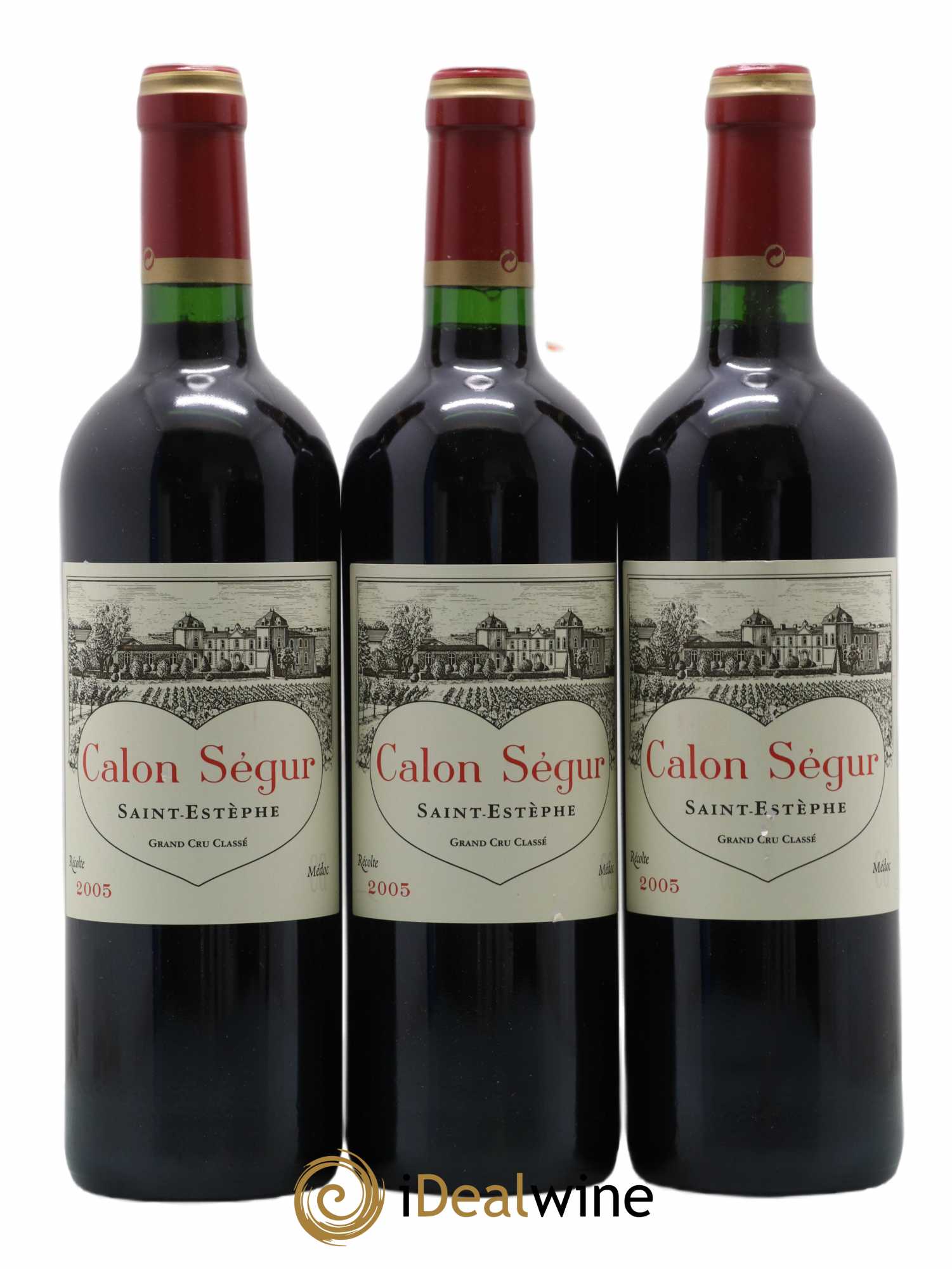 Château Calon Ségur 3ème Grand Cru Classé 2005 - Lot de 3 bouteilles - 0
