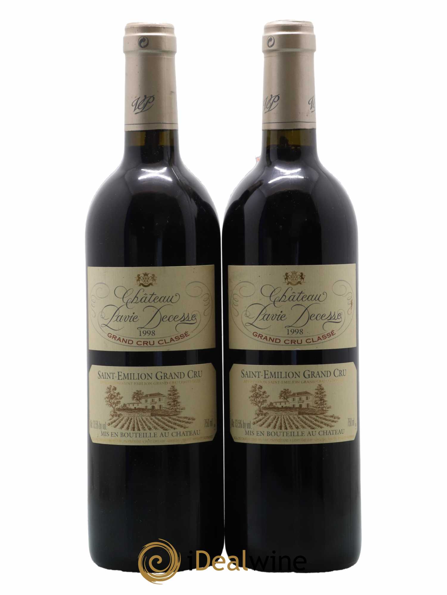 Château Pavie Decesse Grand Cru Classé 1998 - Lot de 2 bouteilles - 0