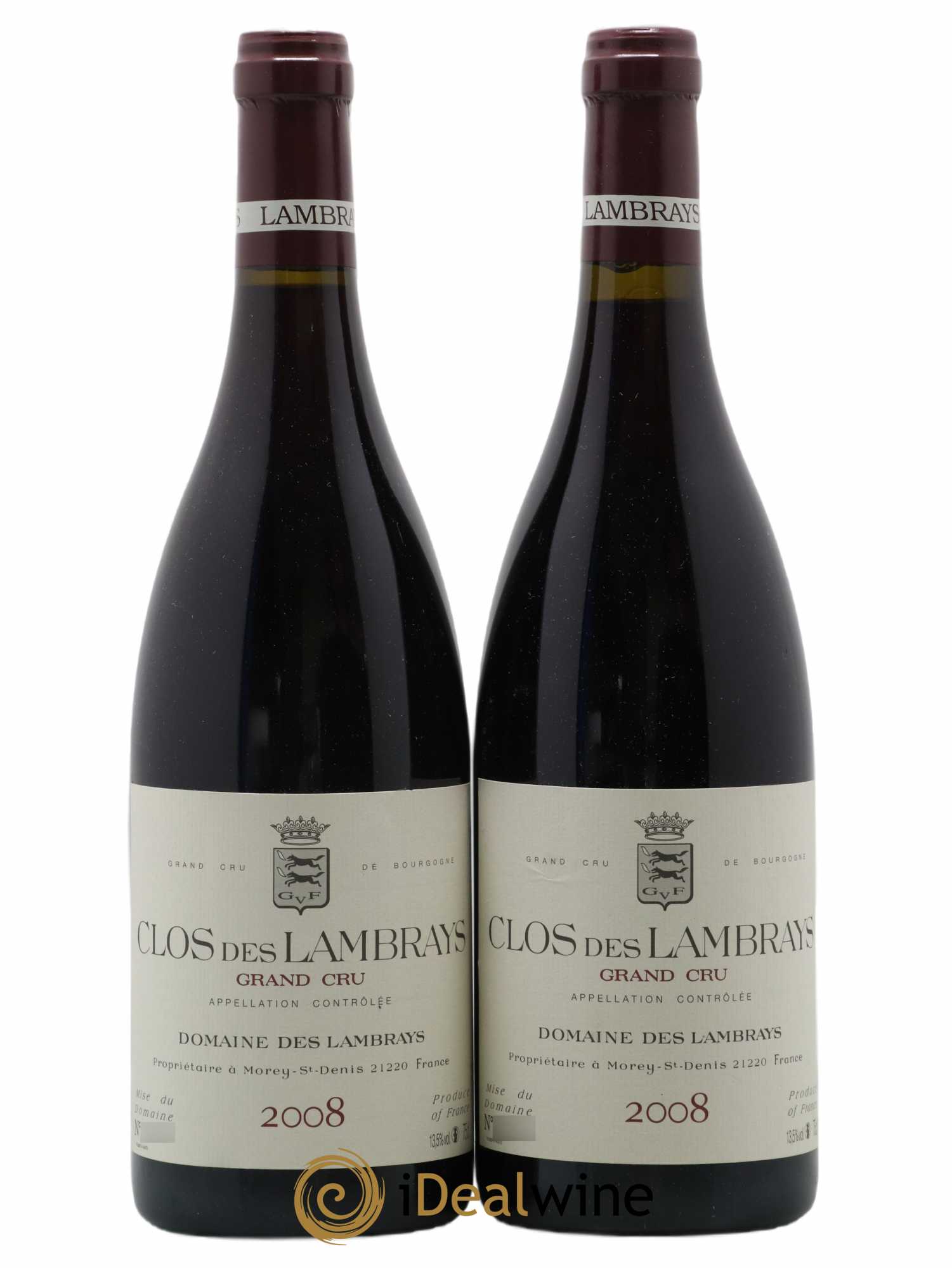 Clos des Lambrays Grand Cru Domaine des Lambrays 2008 - Lot de 2 bouteilles - 0