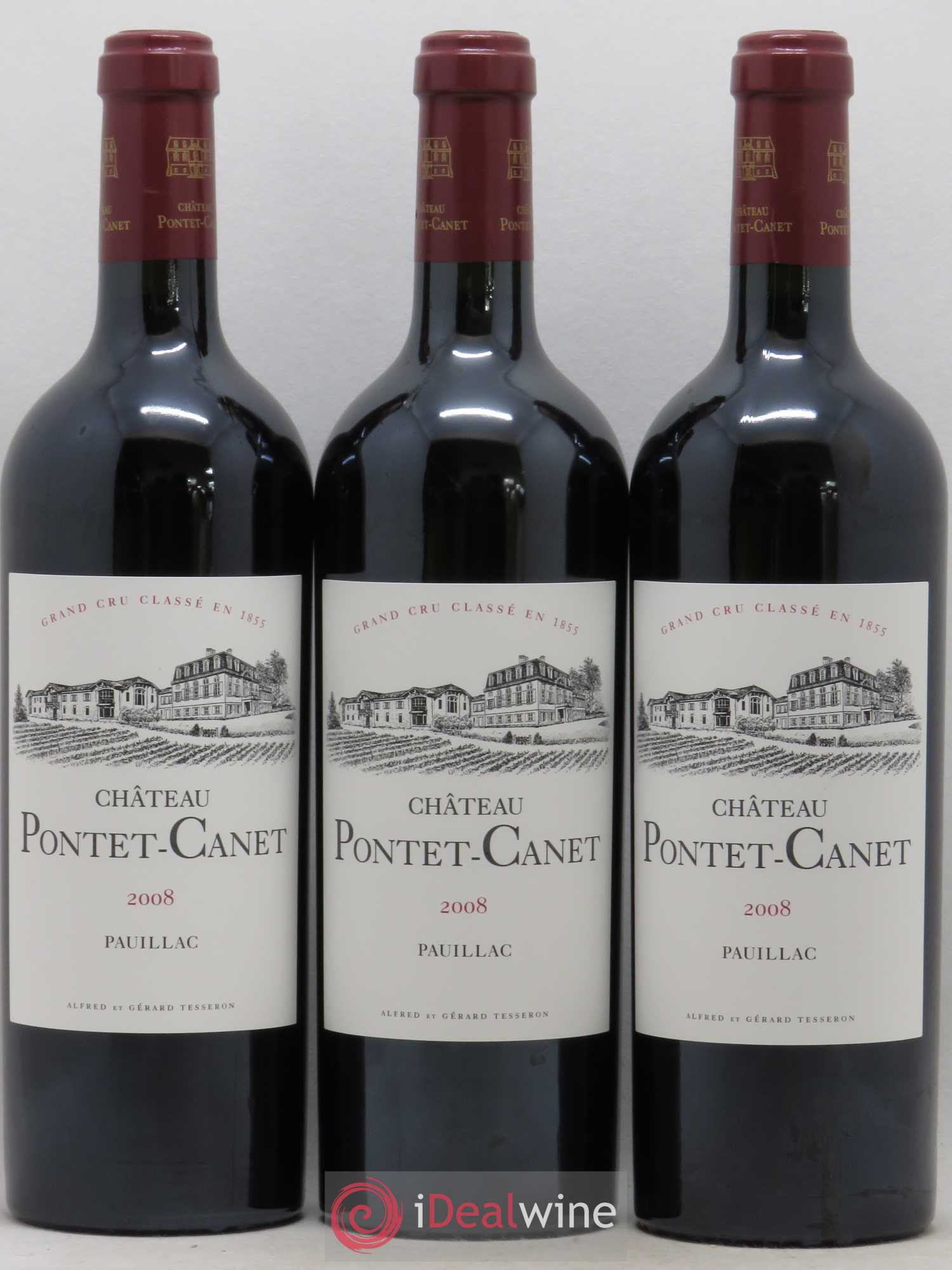 Château Pontet Canet 5ème Grand Cru Classé 2008 - Lot de 12 bouteilles - 2