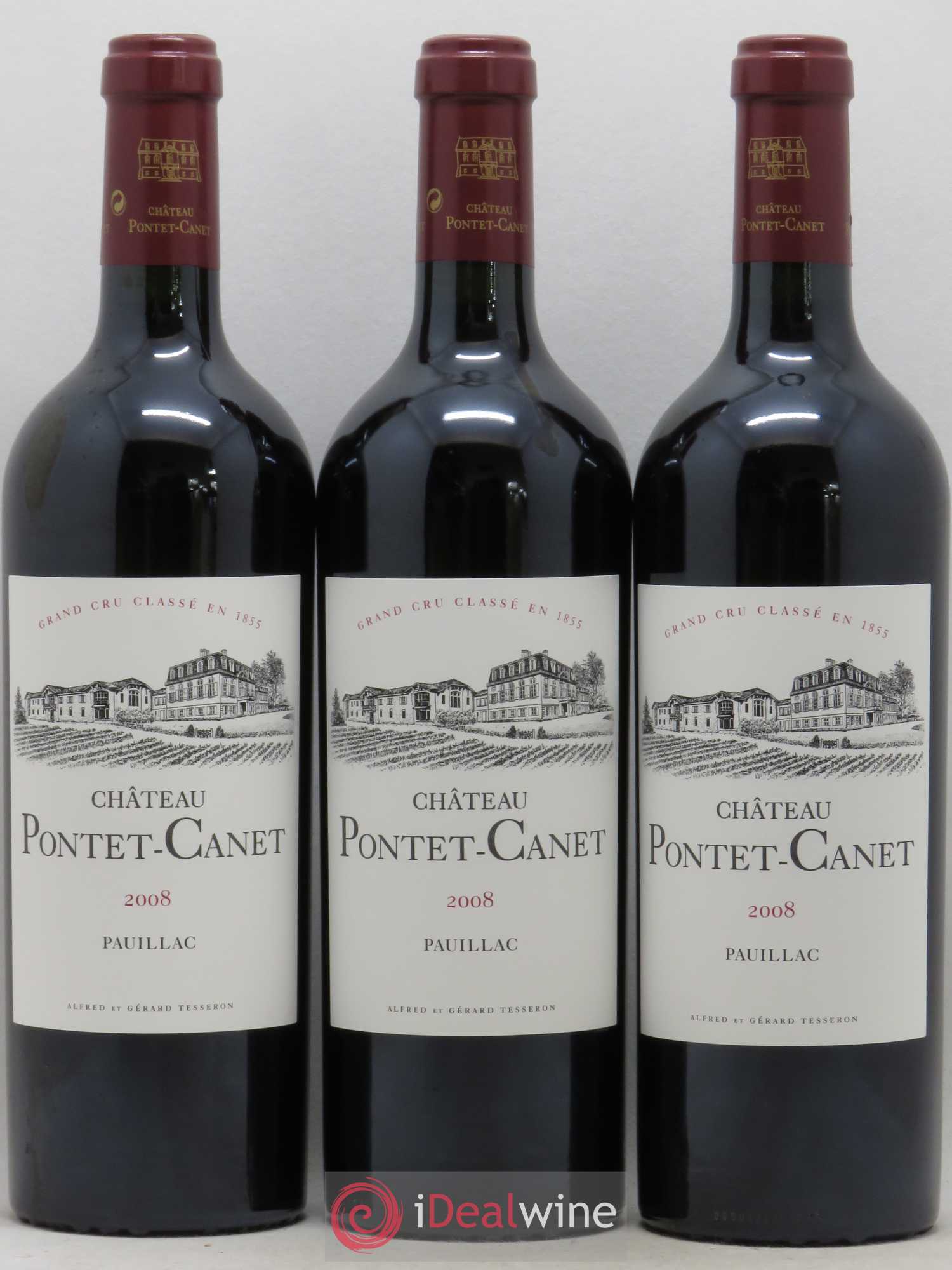 Château Pontet Canet 5ème Grand Cru Classé 2008 - Lot de 12 bouteilles - 3