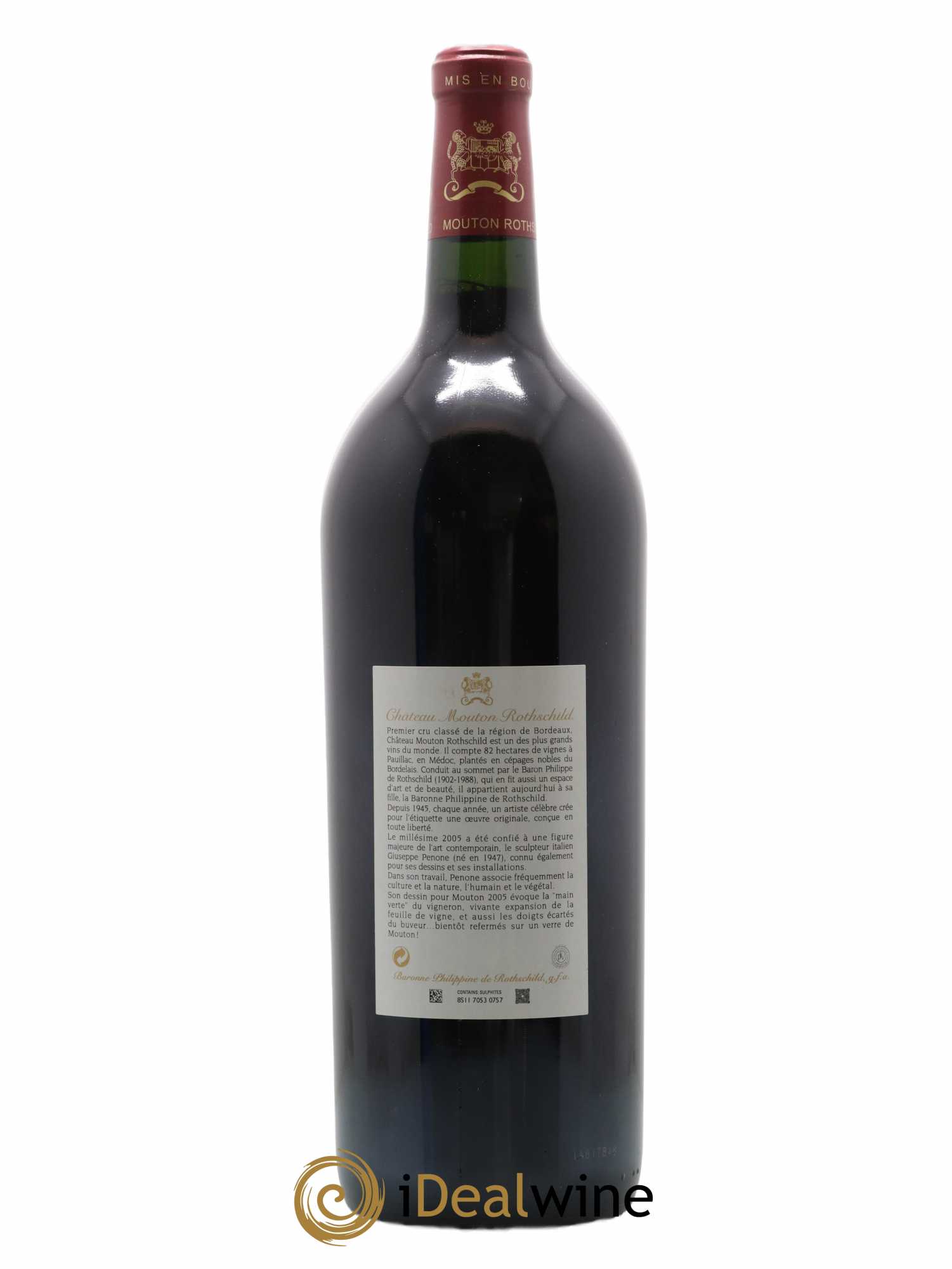 Château Mouton Rothschild 1er Grand Cru Classé 2005 - Lot de 1 magnum - 1