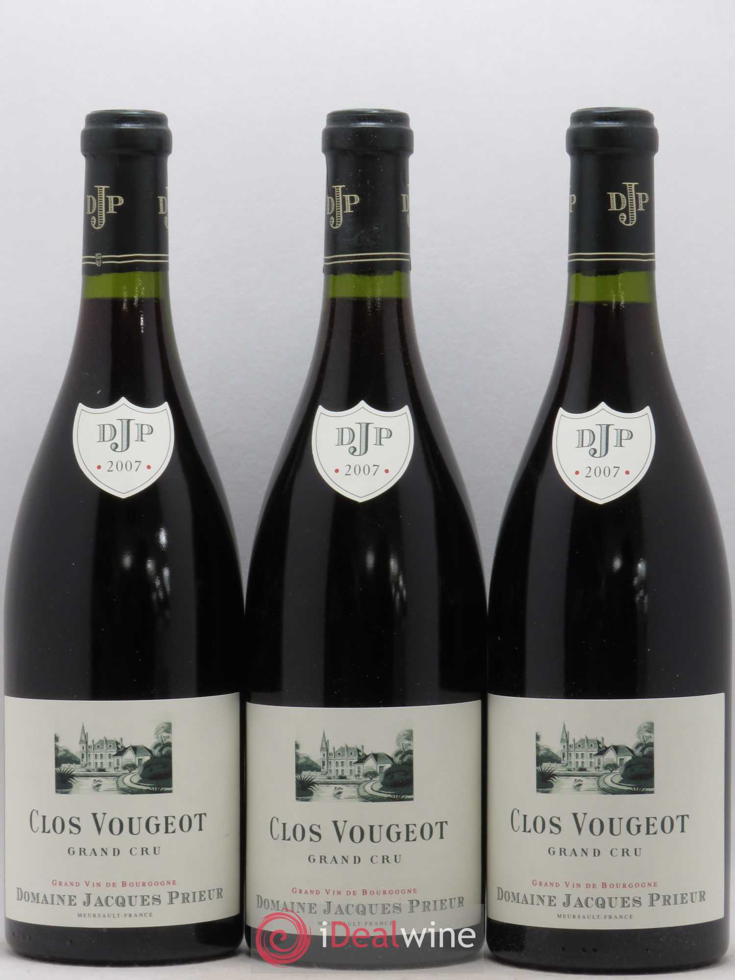 Clos de Vougeot Grand Cru Jacques Prieur (Domaine) 2007 - Lot de 3 bouteilles - 0