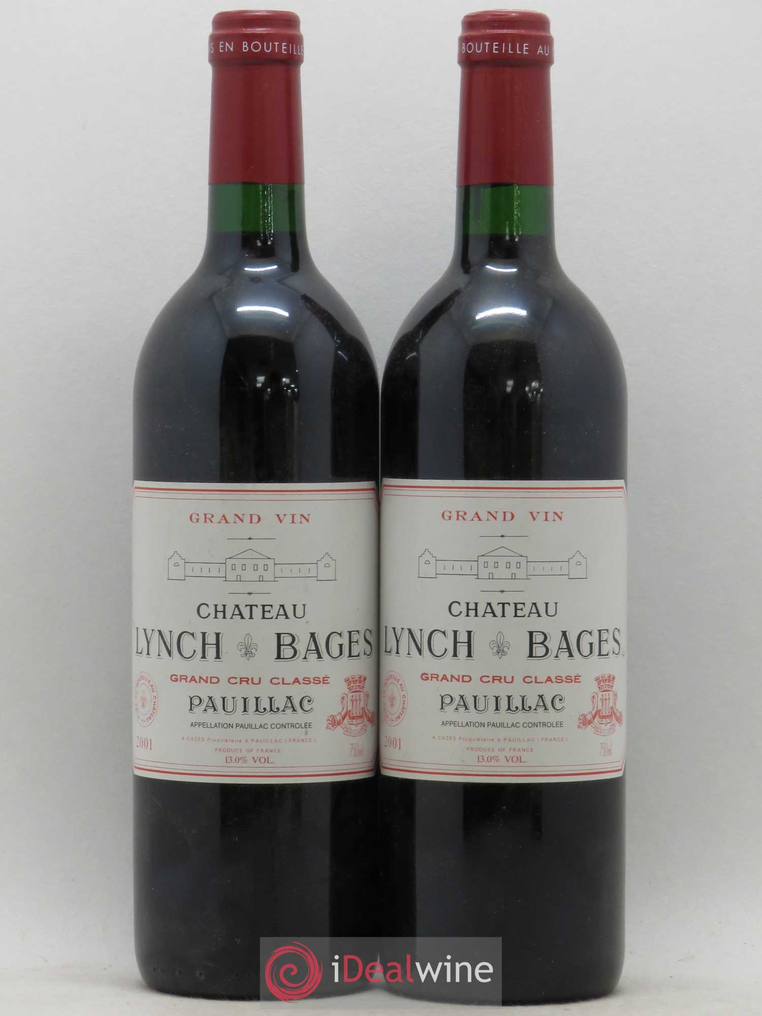 Château Lynch Bages 5ème Grand Cru Classé 2001 - Lot de 2 bouteilles - 0